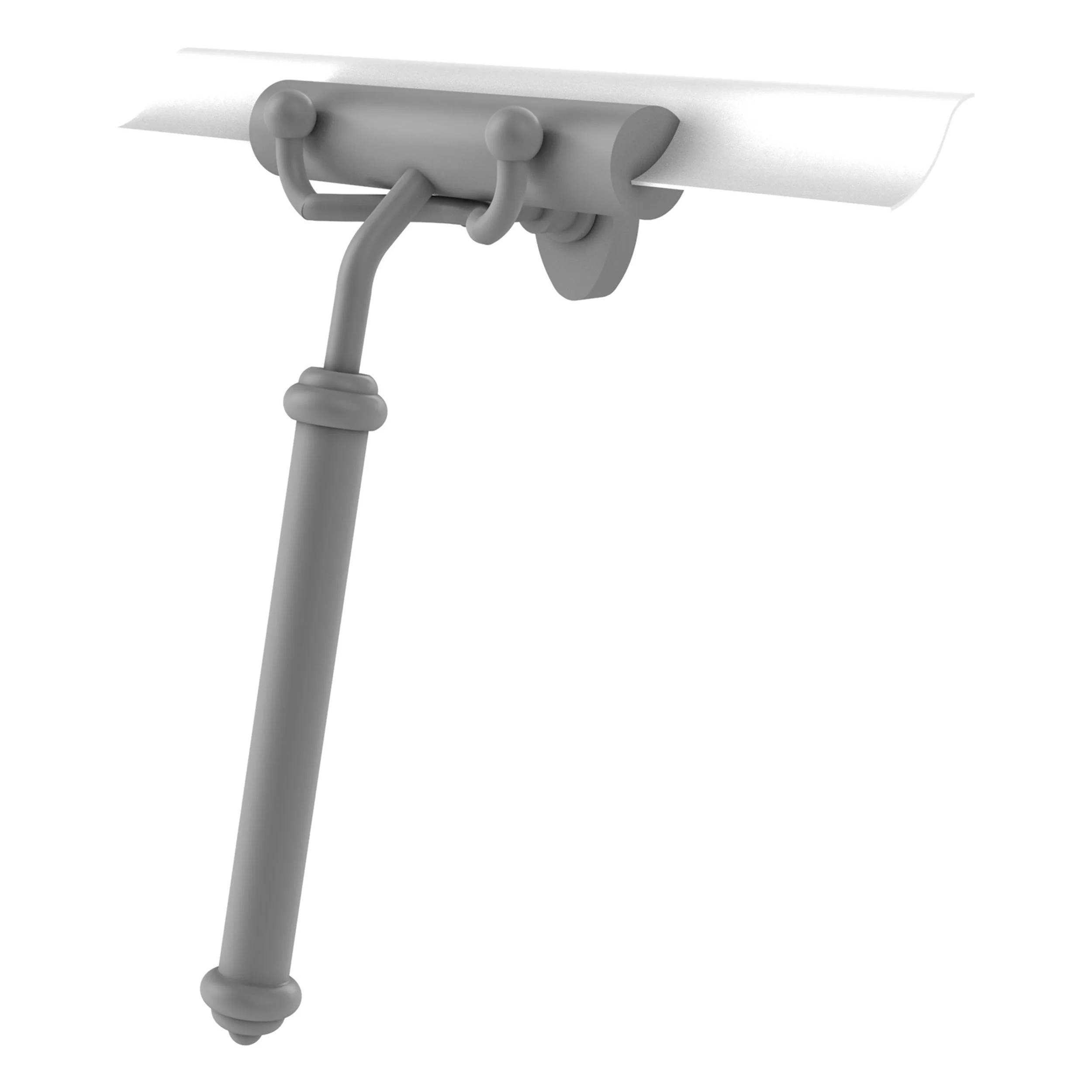 Allied Brass Shower Squeegee with Smooth Handle – Polished Brass Finish, Solid Brass, 10 x 15 x 10 in - Image 3