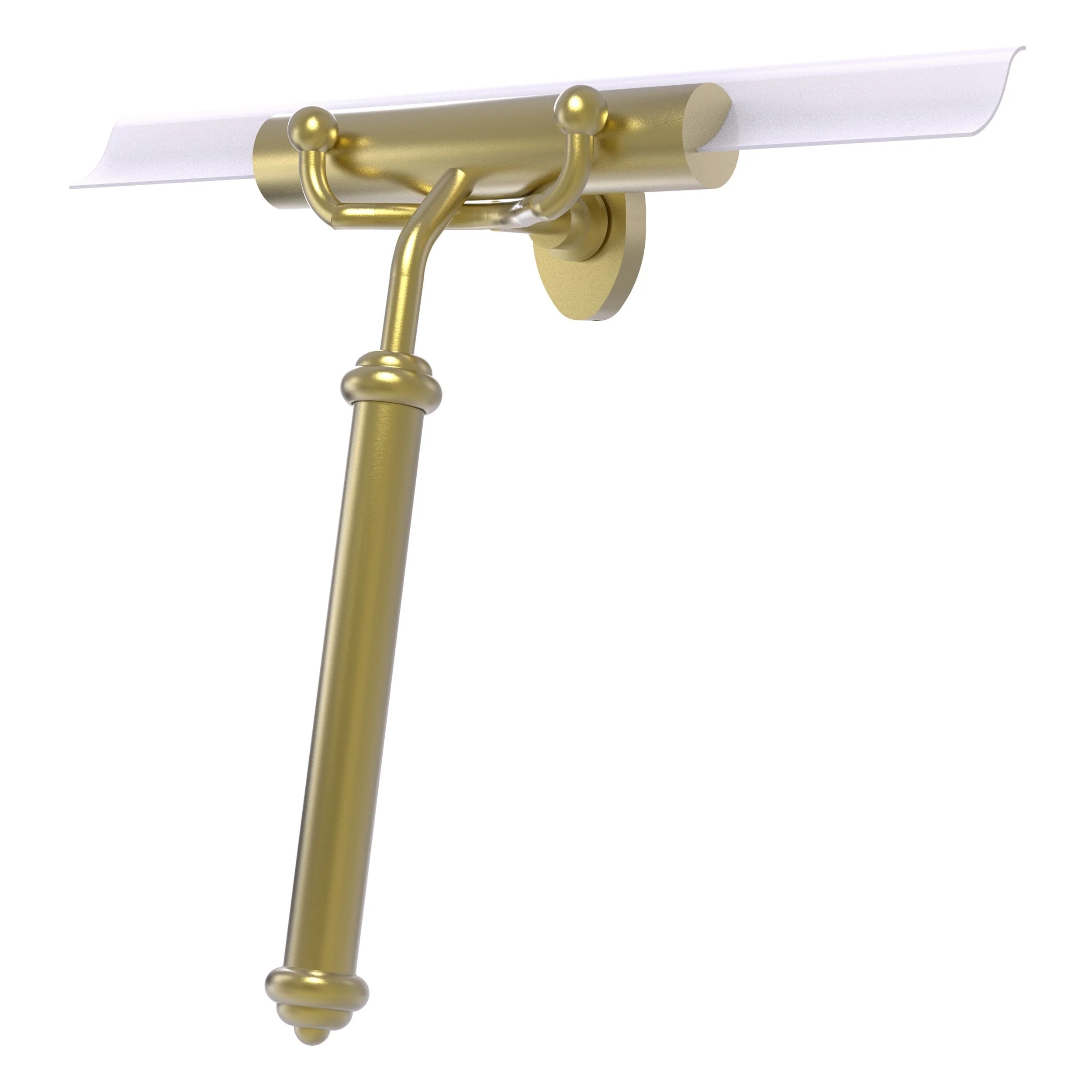 Allied Brass Shower Squeegee with Smooth Handle – Polished Brass Finish, Solid Brass, 10 x 15 x 10 in - Image 4