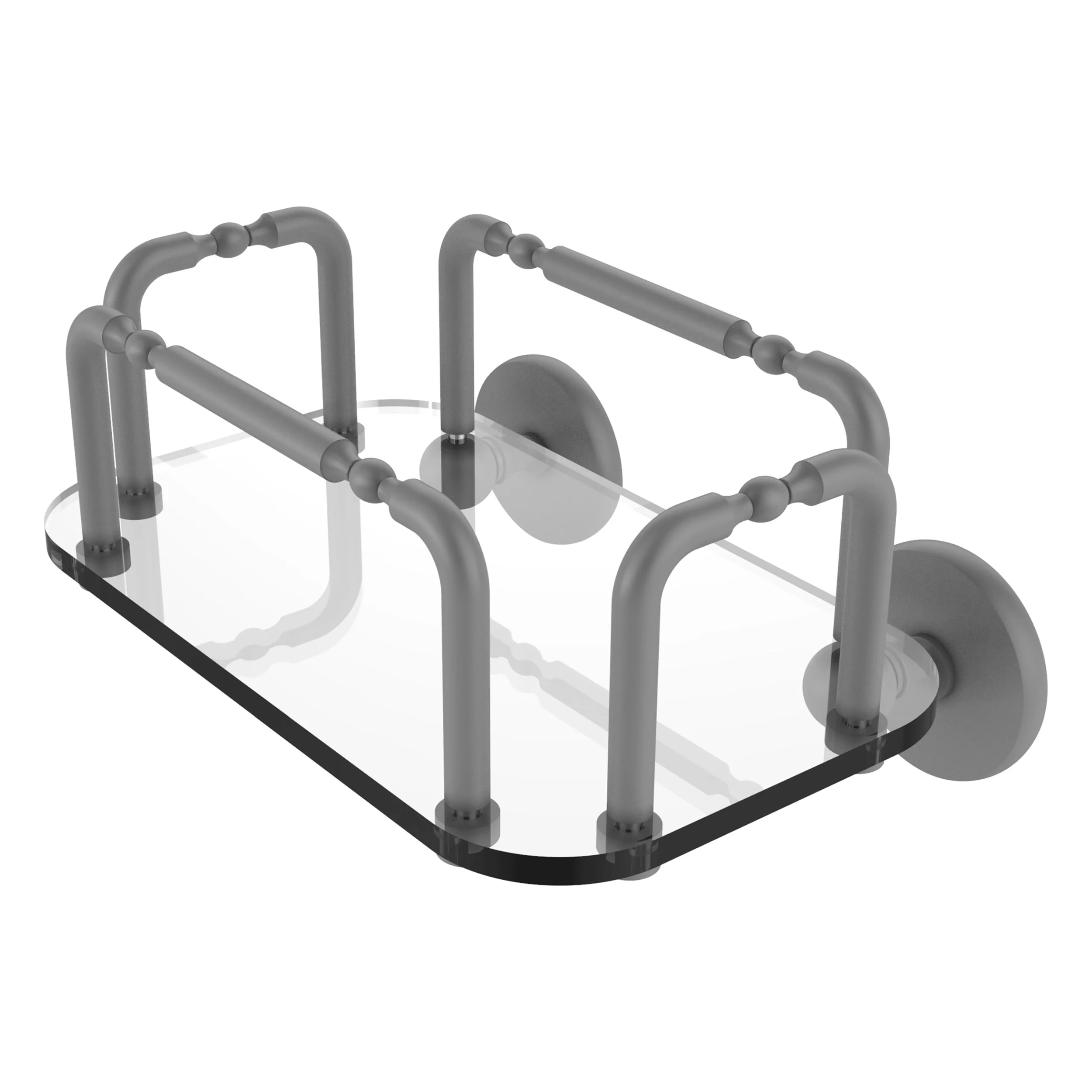 Allied Brass Skyline Wall Mounted Guest Towel Holder in Matte Black - Image 5