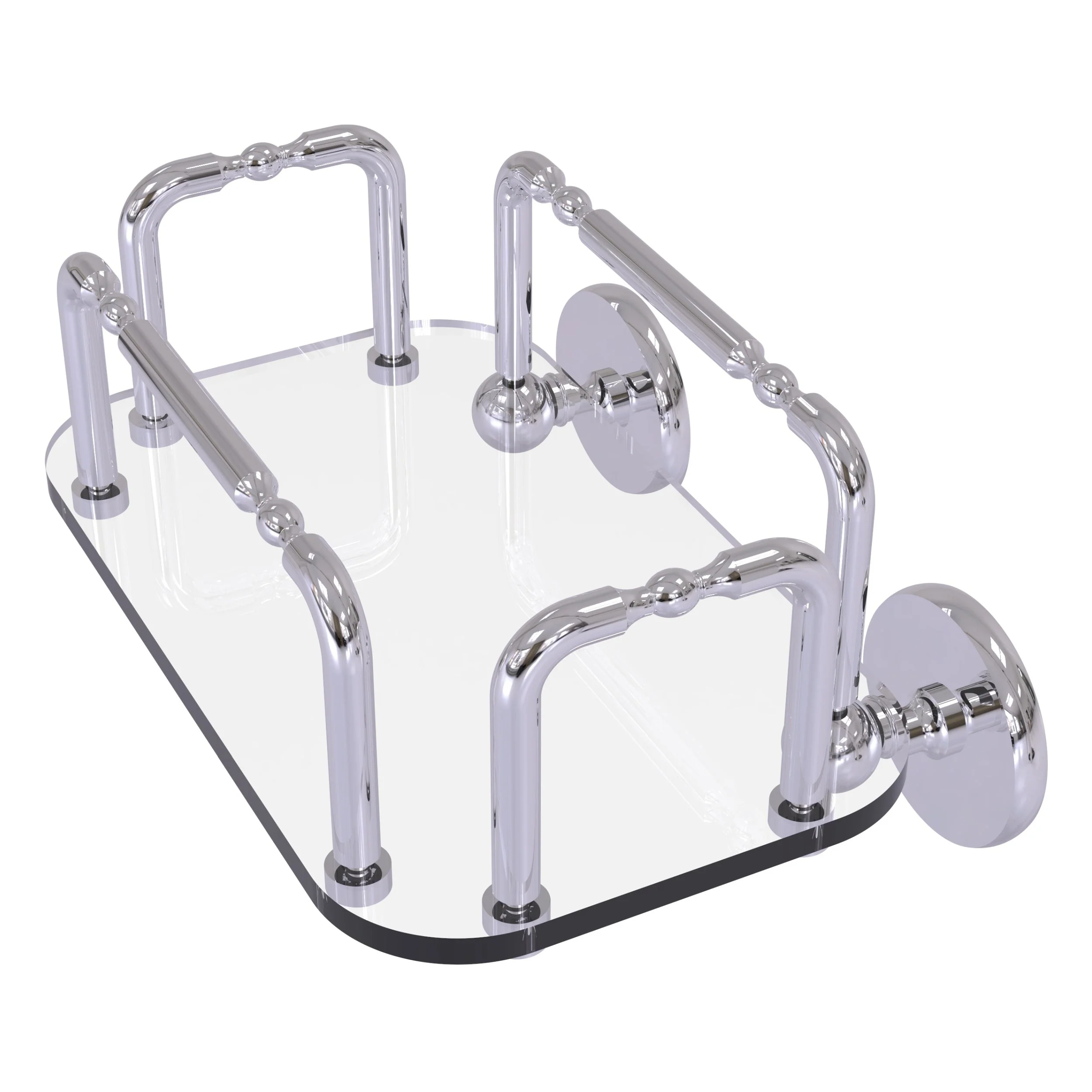Allied Brass Skyline Wall Mounted Guest Towel Holder in Matte Gray - Image 7