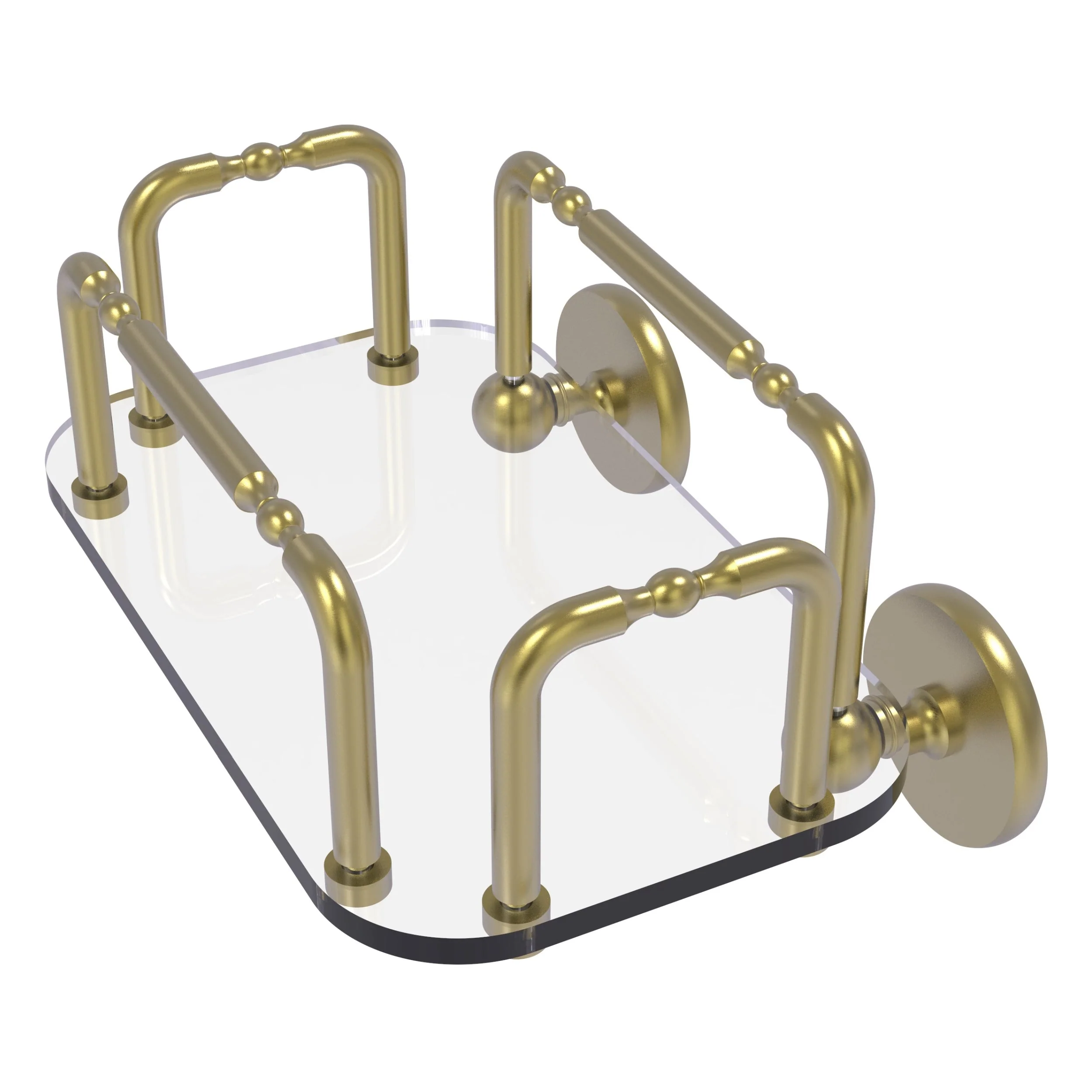 Allied Brass Skyline Wall Mounted Guest Towel Holder in Polished Chrome