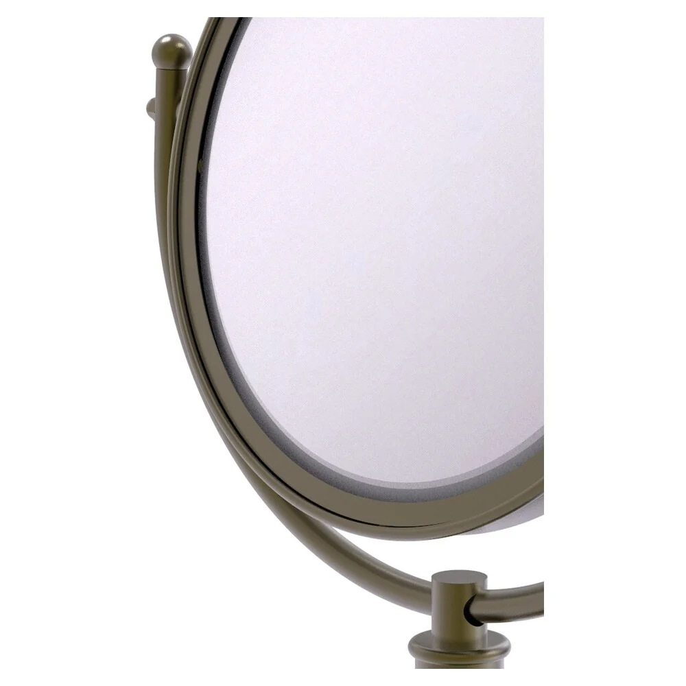 Allied Brass Soho 8-in x 15-in Antique Brass Double-Sided Magnifying Countertop Vanity Mirror - Image 3