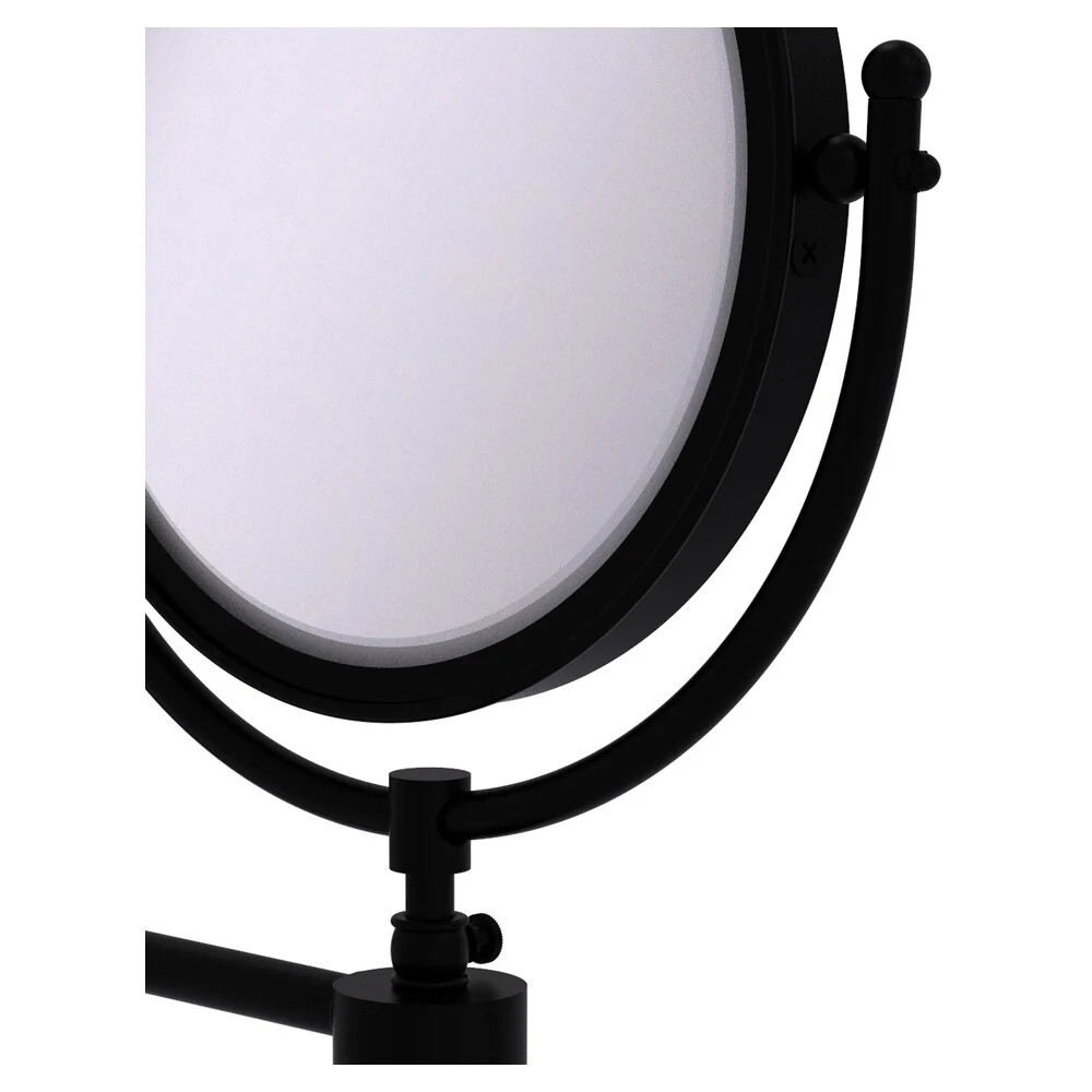 Allied Brass Soho 8-in x 15-in Matte Black Double-Sided 2x Magnifying Wall-Mounted Vanity Mirror - Image 3