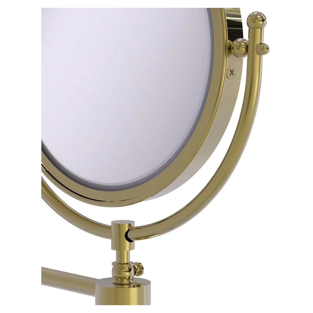 Allied Brass Soho 8-in x 15-in Polished Brass Double-Sided Magnifying Wall-Mounted Vanity Mirror - Image 3