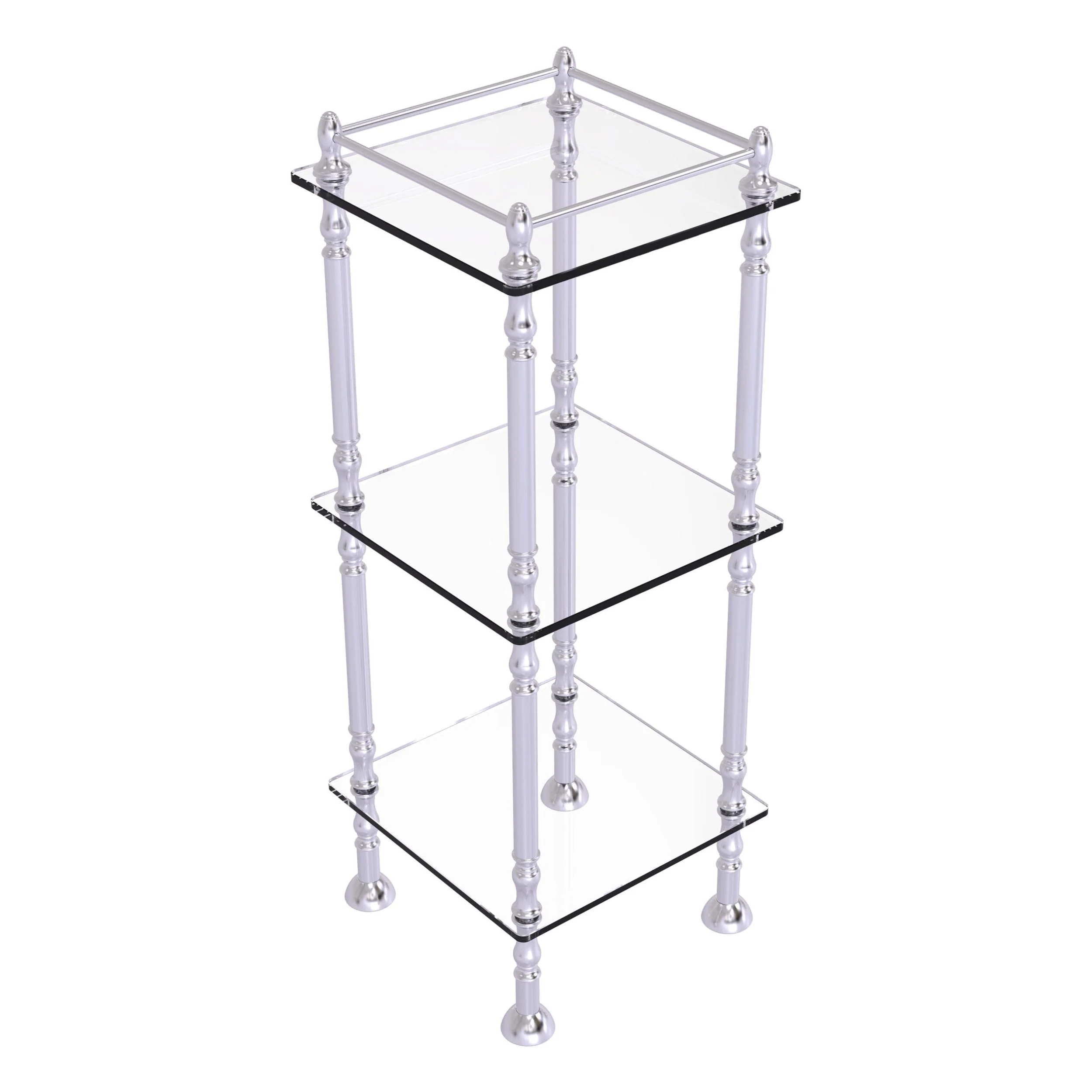 Allied Brass Three Tier Etagere with 14-in x 14-in Shelves in Venetian Bronze