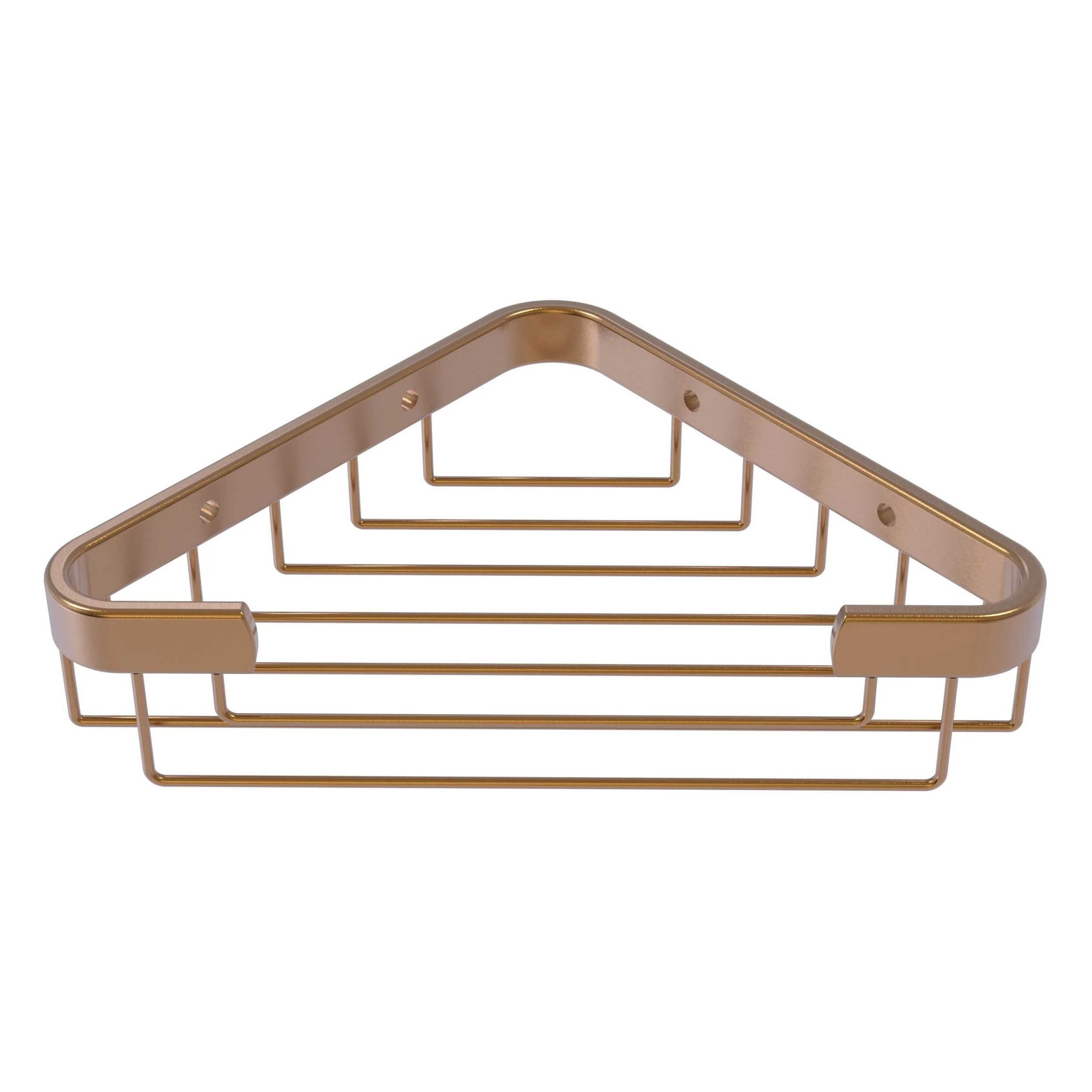 Allied Brass Toiletry Corner Shower Basket in Matte White, 9.8 x 3.1 x 6.2 in - Image 3
