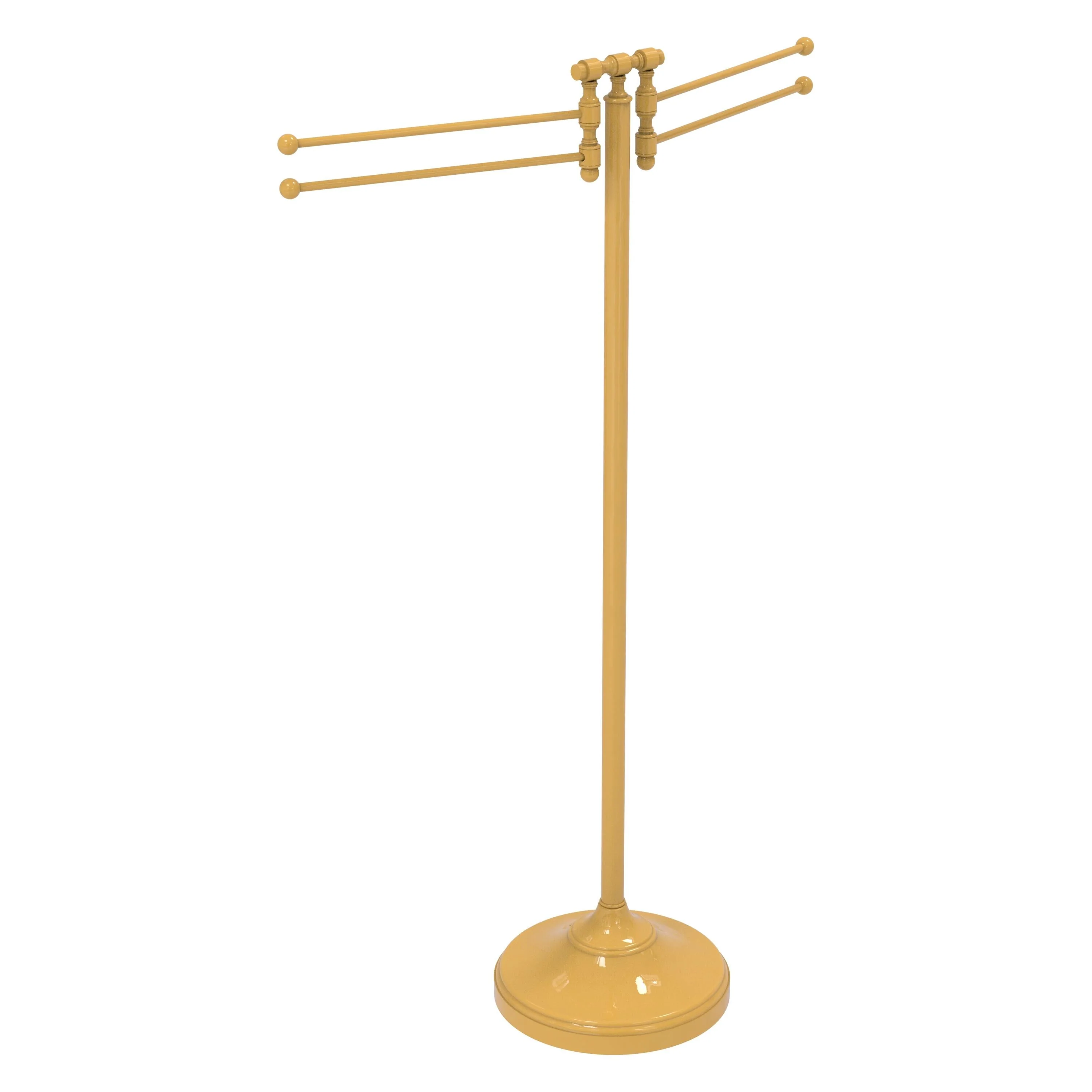 Allied Brass Towel Stand with 4 Pivoting Swing Arms in Satin Nickel - Image 5