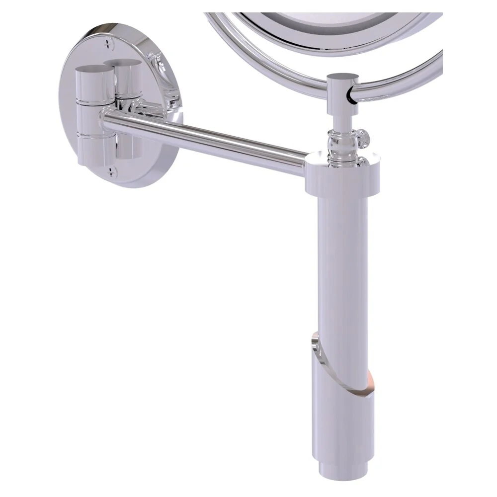 Allied Brass Tribecca 8-in x 15-in Polished Chrome Double-Sided 5x Magnifying Wall-Mounted Vanity Mirror - Image 3