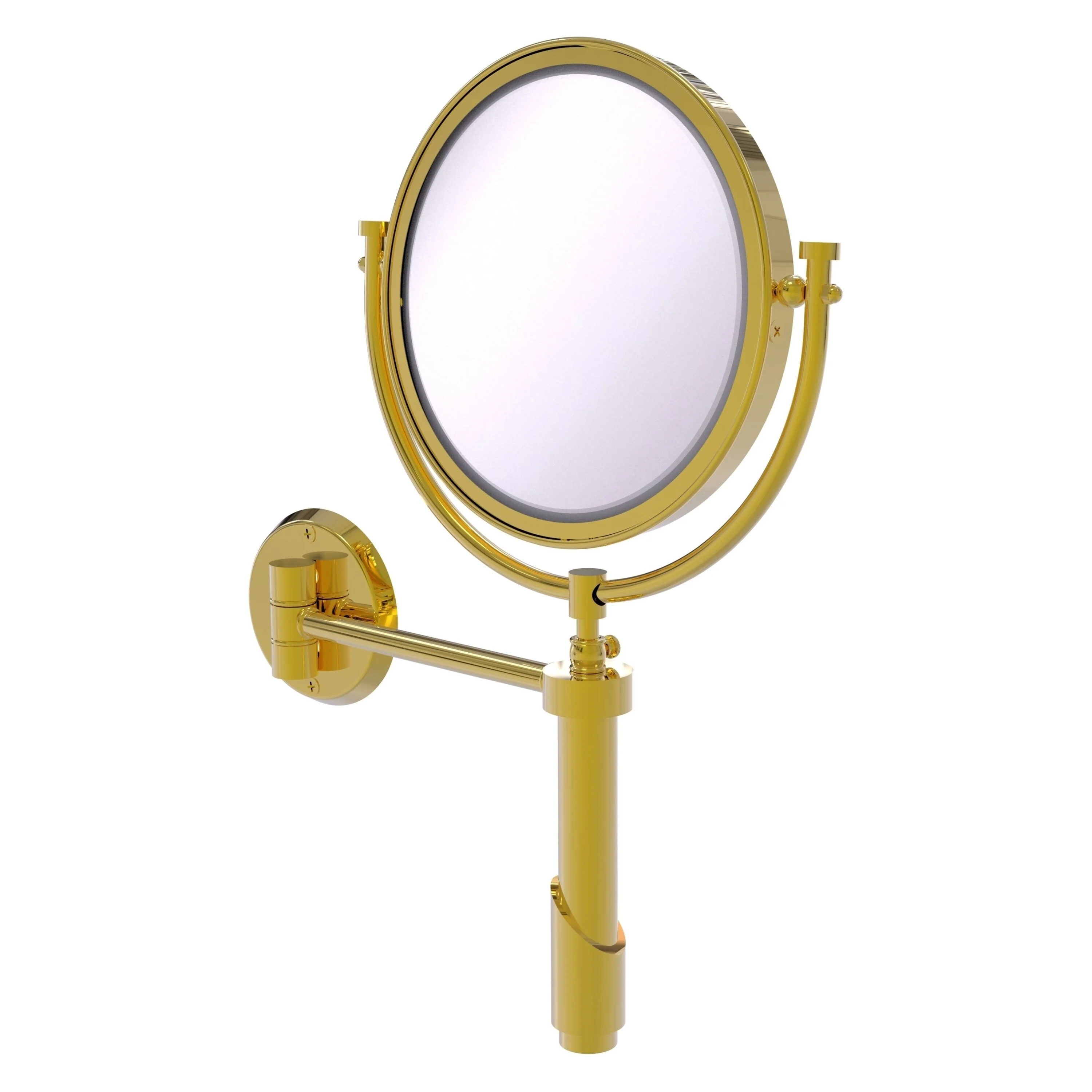 Allied Brass Tribecca 8-in x 15-in Polished Chrome Double-Sided Magnifying Wall-Mounted Vanity Mirror