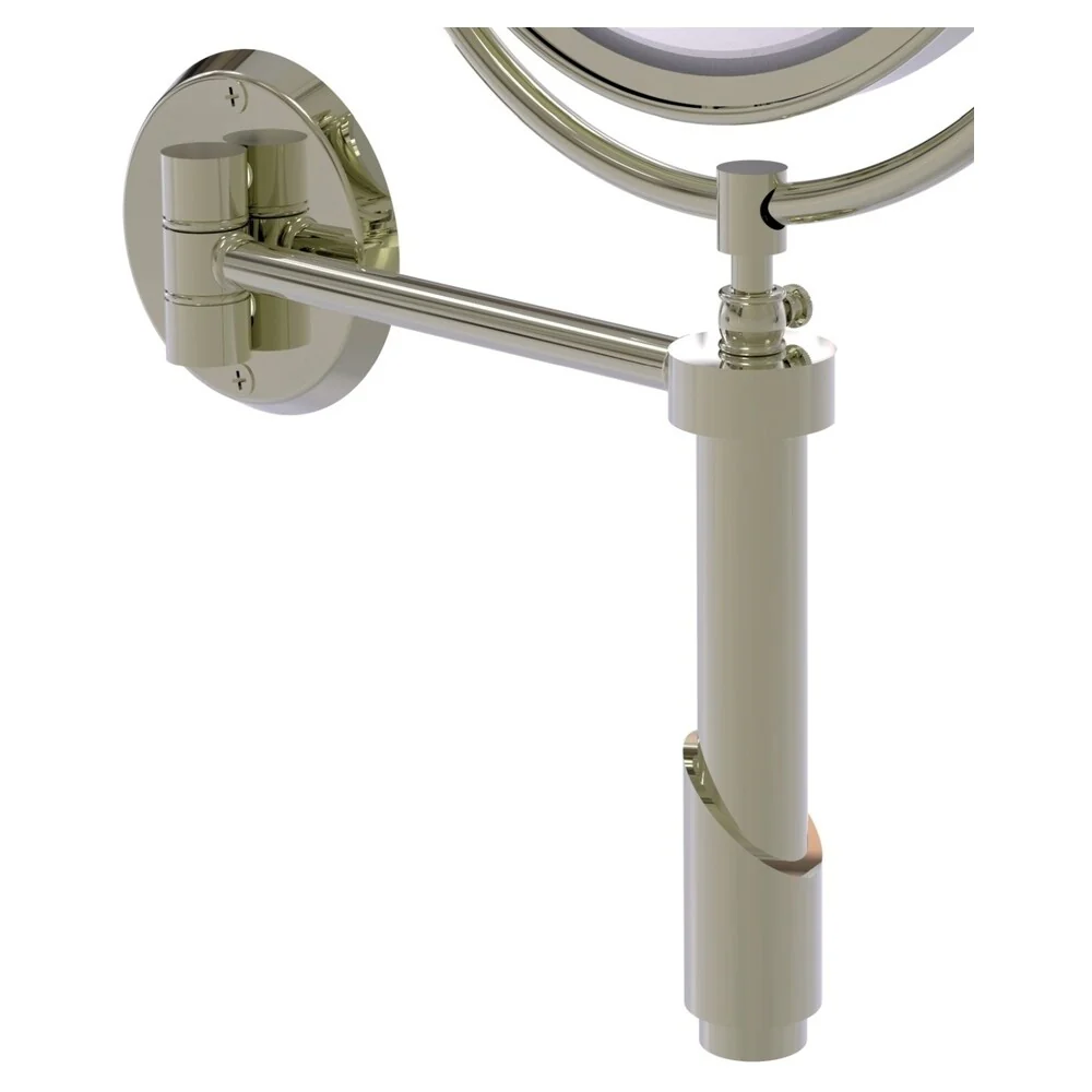 Allied Brass Tribecca 8-in x 15-in Polished Nickel Double-Sided Magnifying Wall-Mounted Vanity Mirror - Image 3