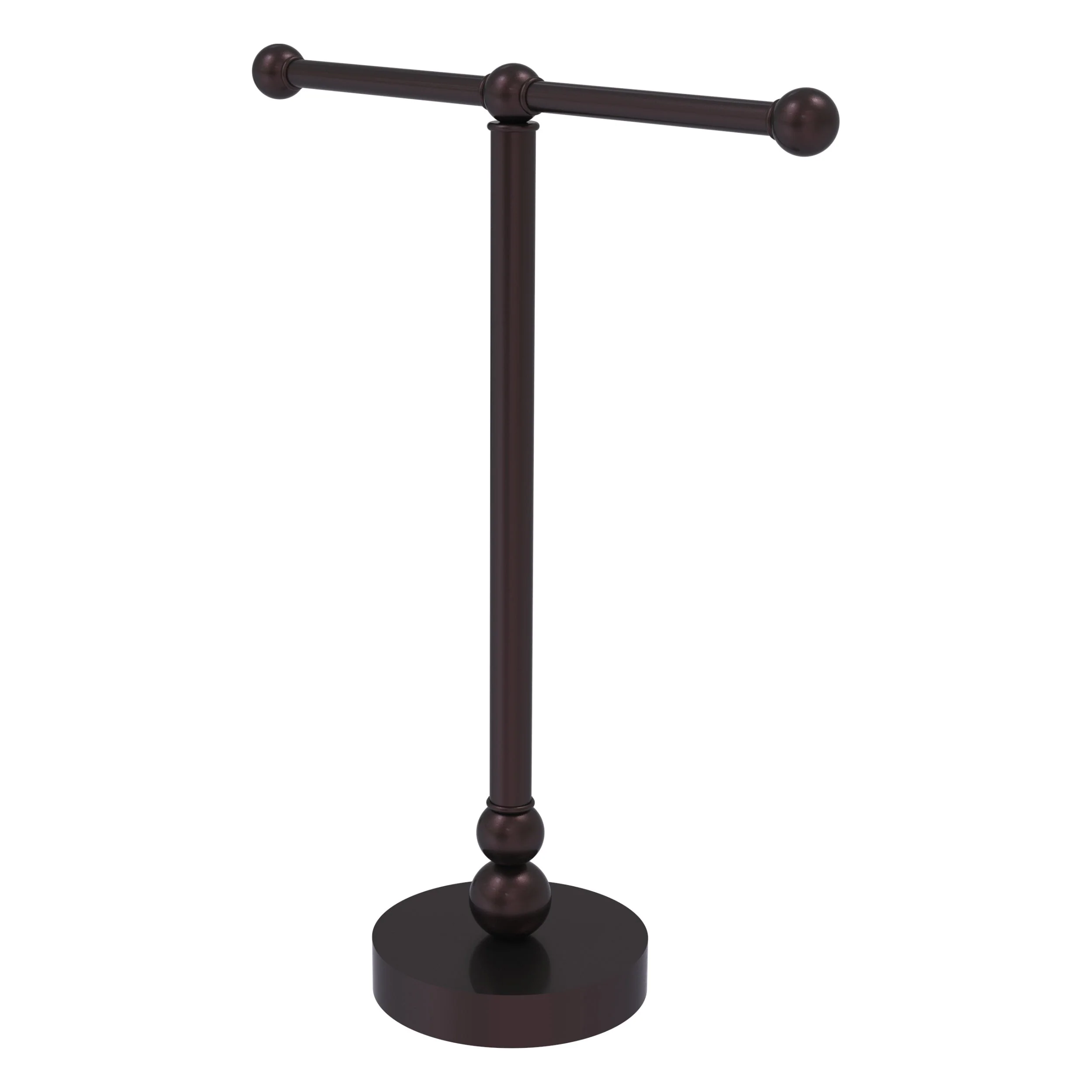 Allied Brass Vanity Top 2 Arm Guest Towel Holder in Antique Brass - Image 2