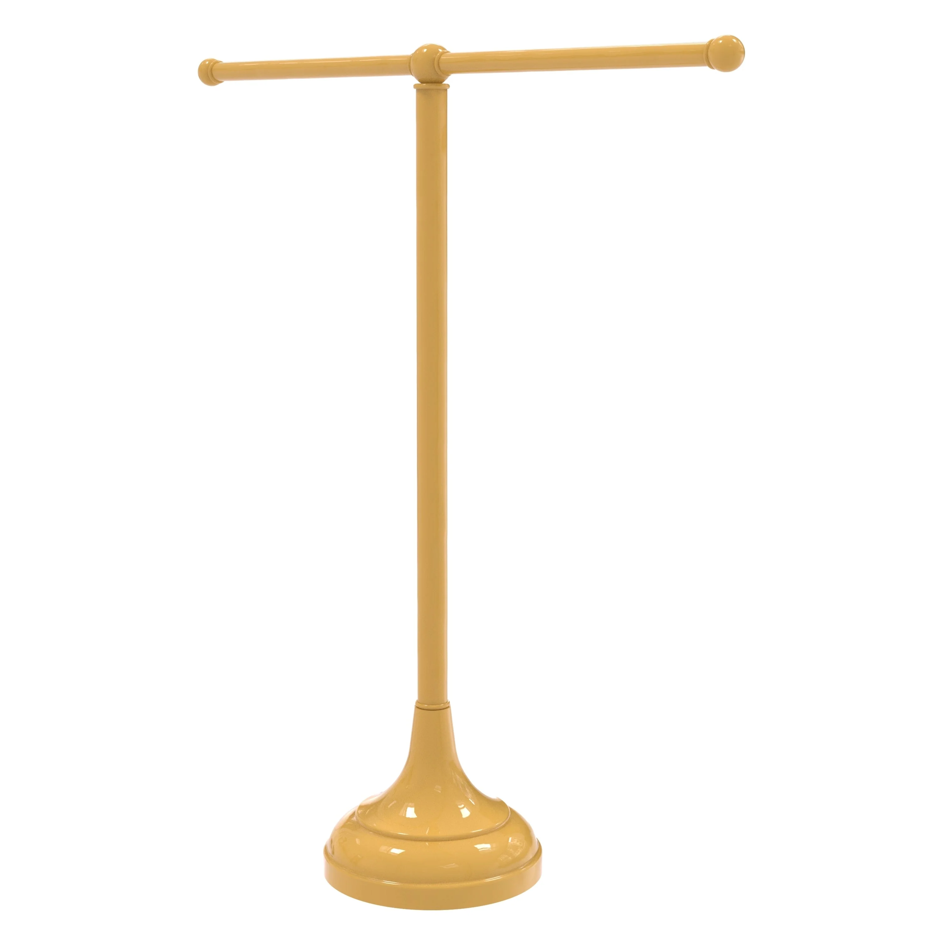 Allied Brass Vanity Top 2 Arm Guest Towel Holder in Unlacquered Brass - Image 6