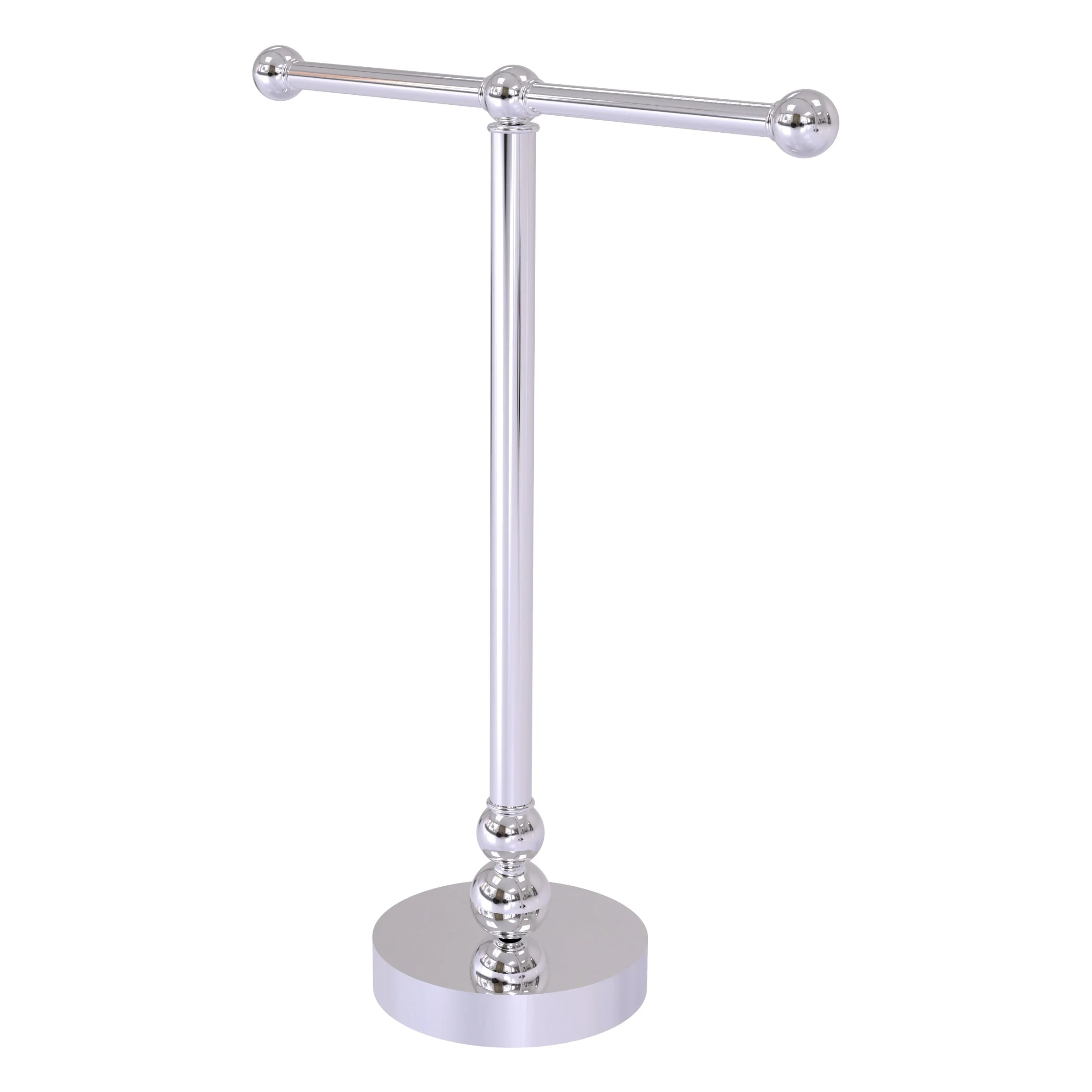 Allied Brass Vanity Top 2-Arm Guest Towel Holder – Matte White, Bolero Collection (14.5 x 12 x 14 in) - Image 6