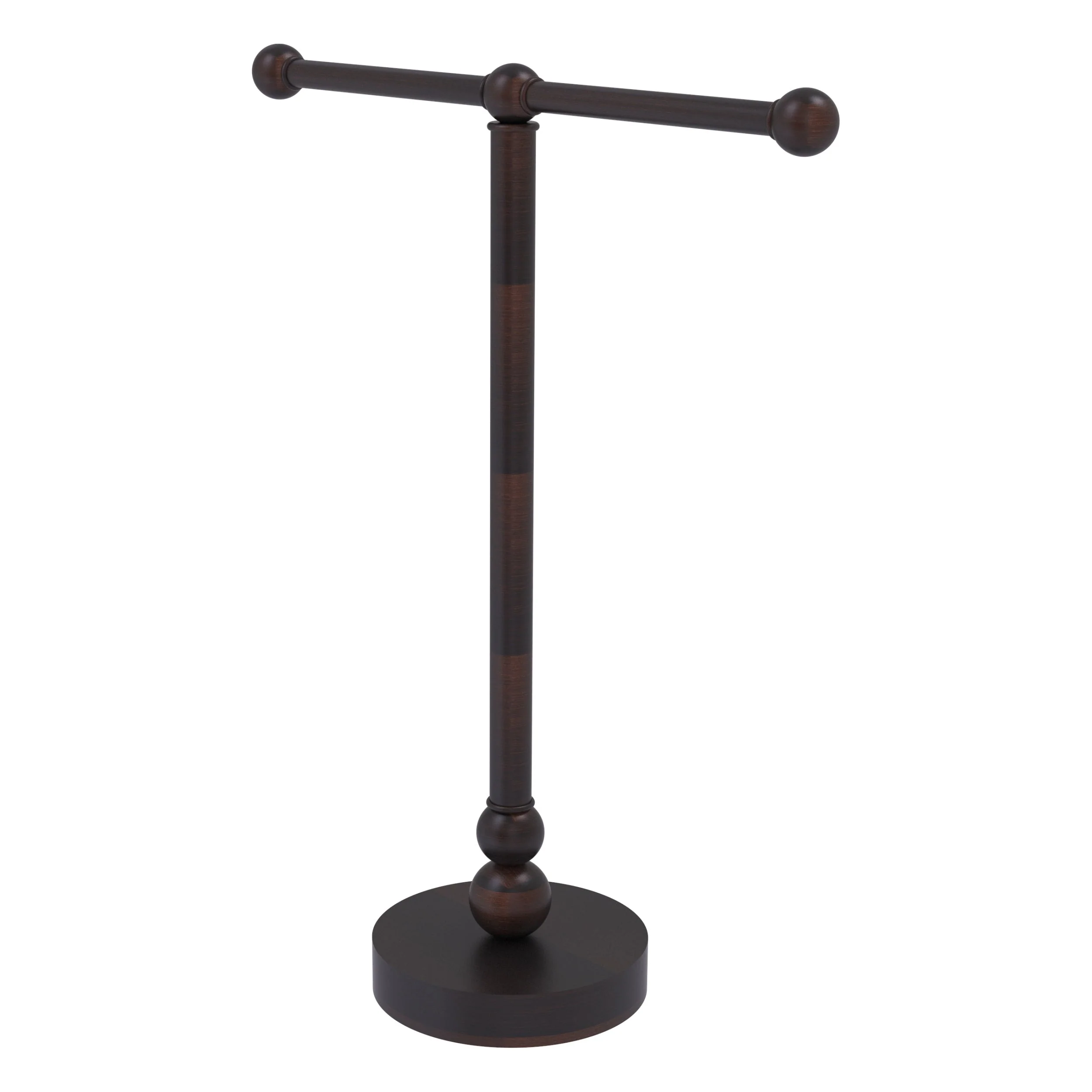 Allied Brass Vanity Top 2-Arm Guest Towel Holder – Polished Brass Finish
