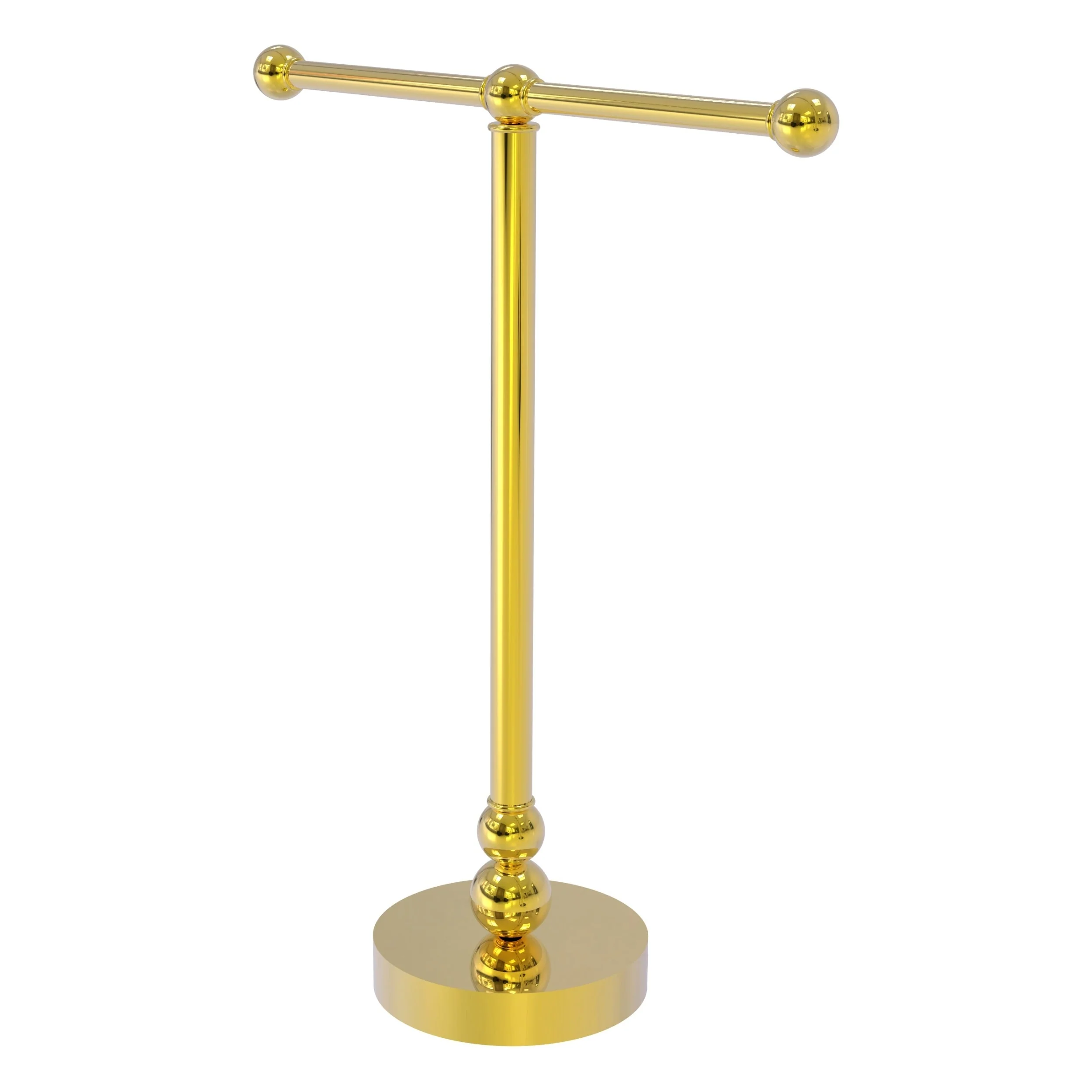 Allied Brass Vanity Top 2-Arm Guest Towel Holder – Satin Chrome Finish - Image 5