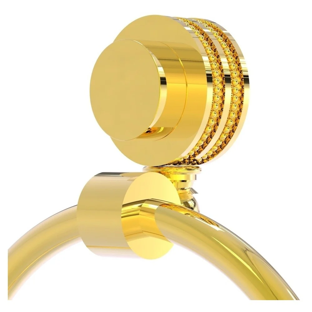 Allied Brass Venus Polished Brass Wall Mount Towel Ring - Image 2