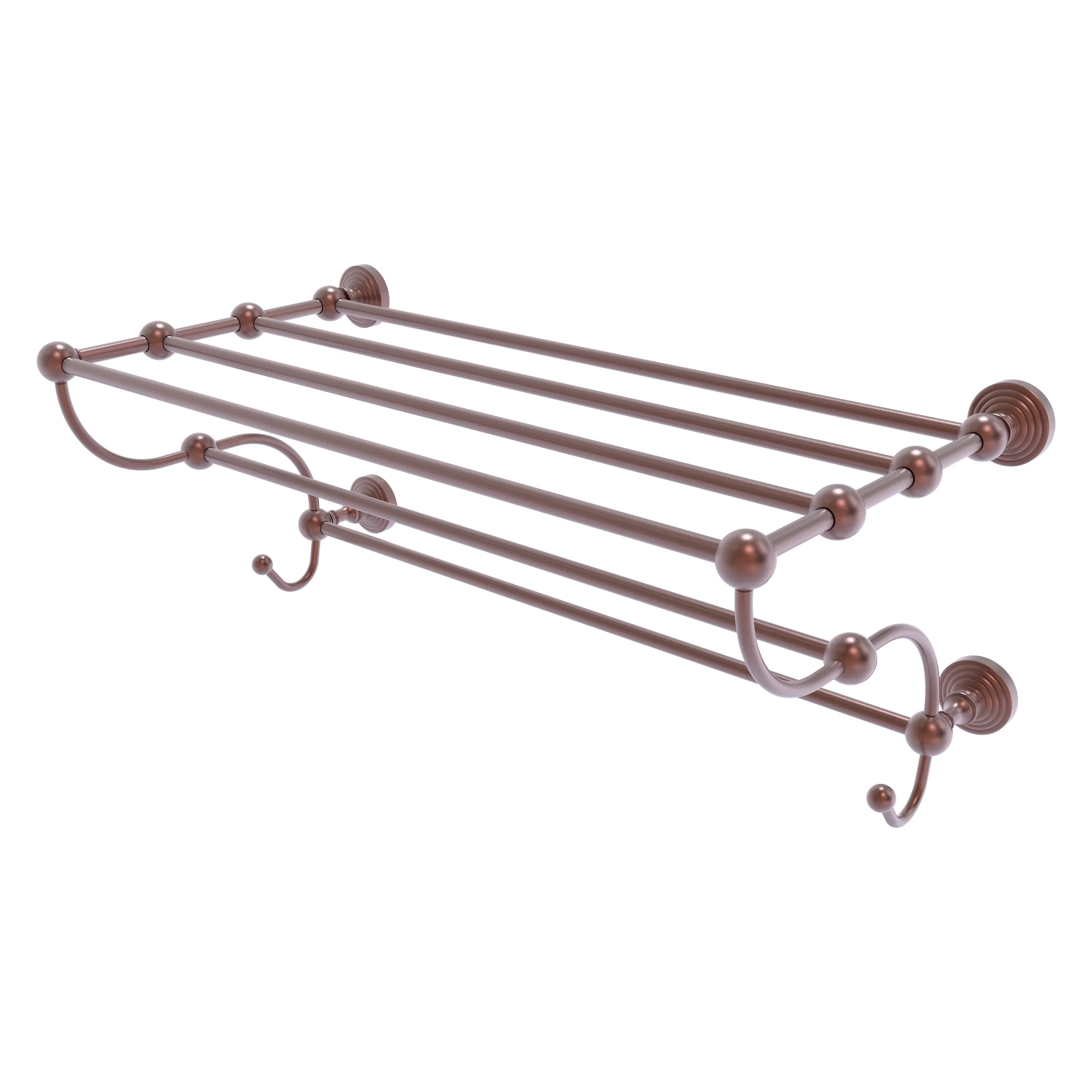 Allied Brass Waverly Place 24-in Train Rack Towel Shelf – Brushed Bronze - Image 3