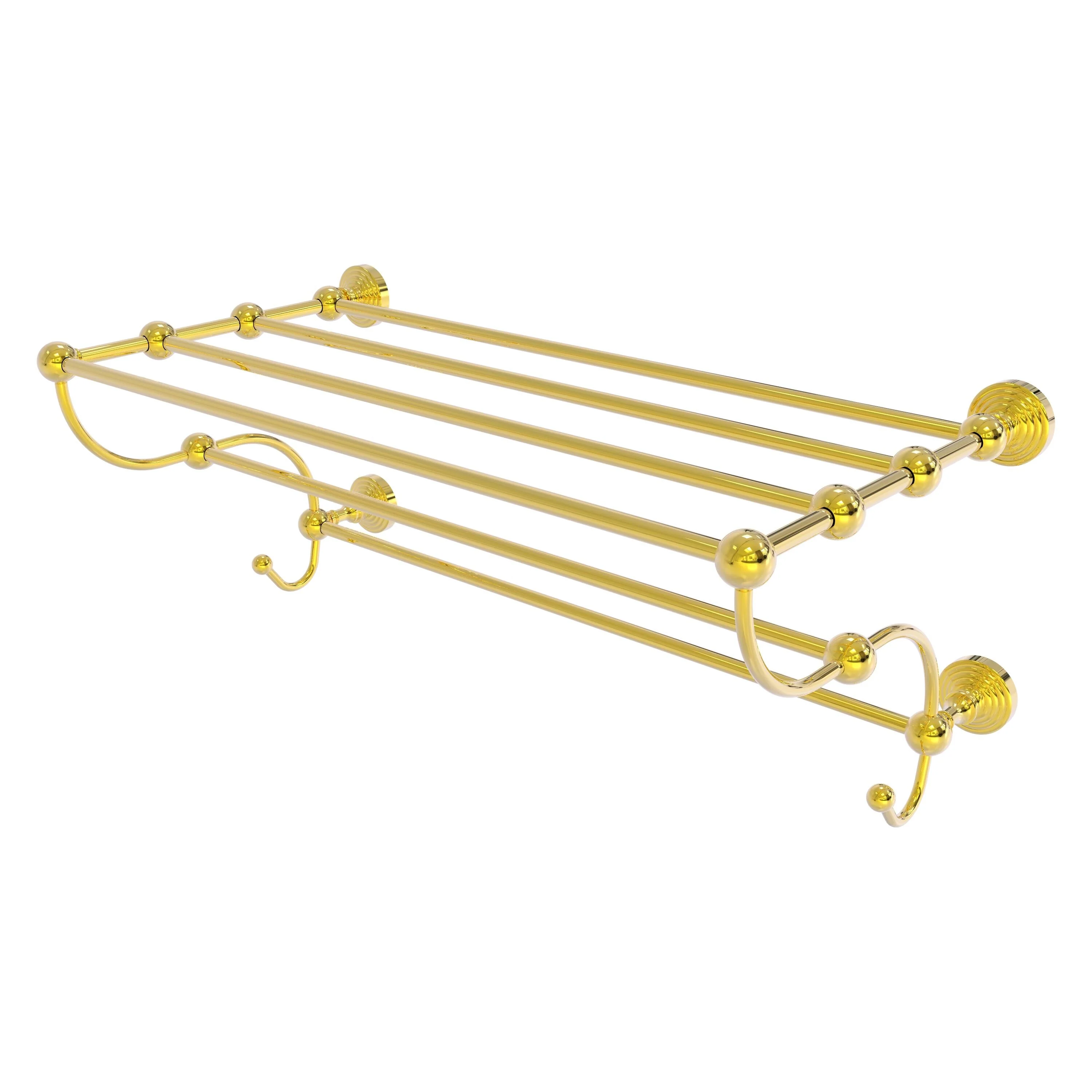 Allied Brass Waverly Place 24-in Train Rack Towel Shelf – Brushed Bronze - Image 4
