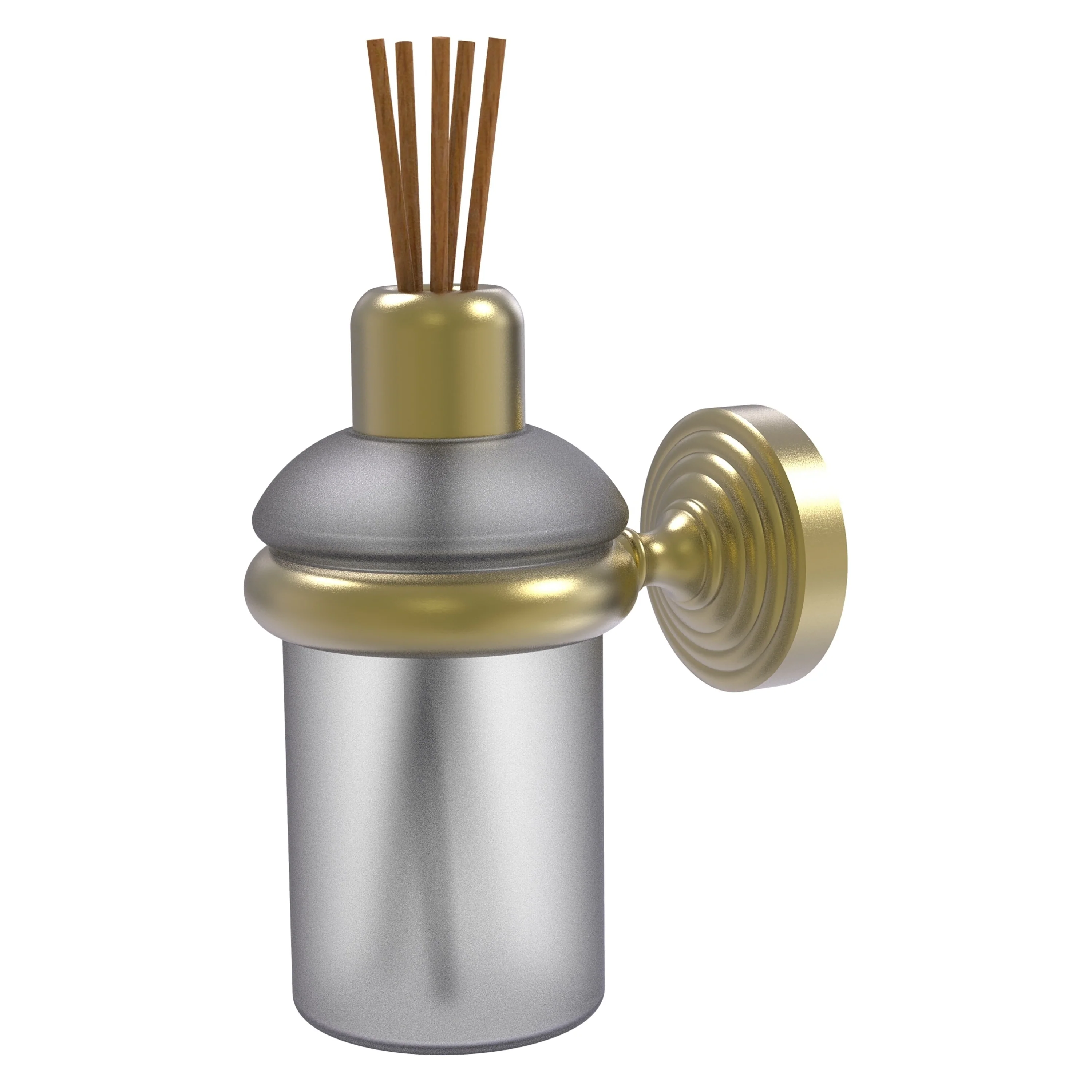 Allied Brass Waverly Place Satin Brass Wall-Mounted Reed Diffuser Holder, 2-Piece Set