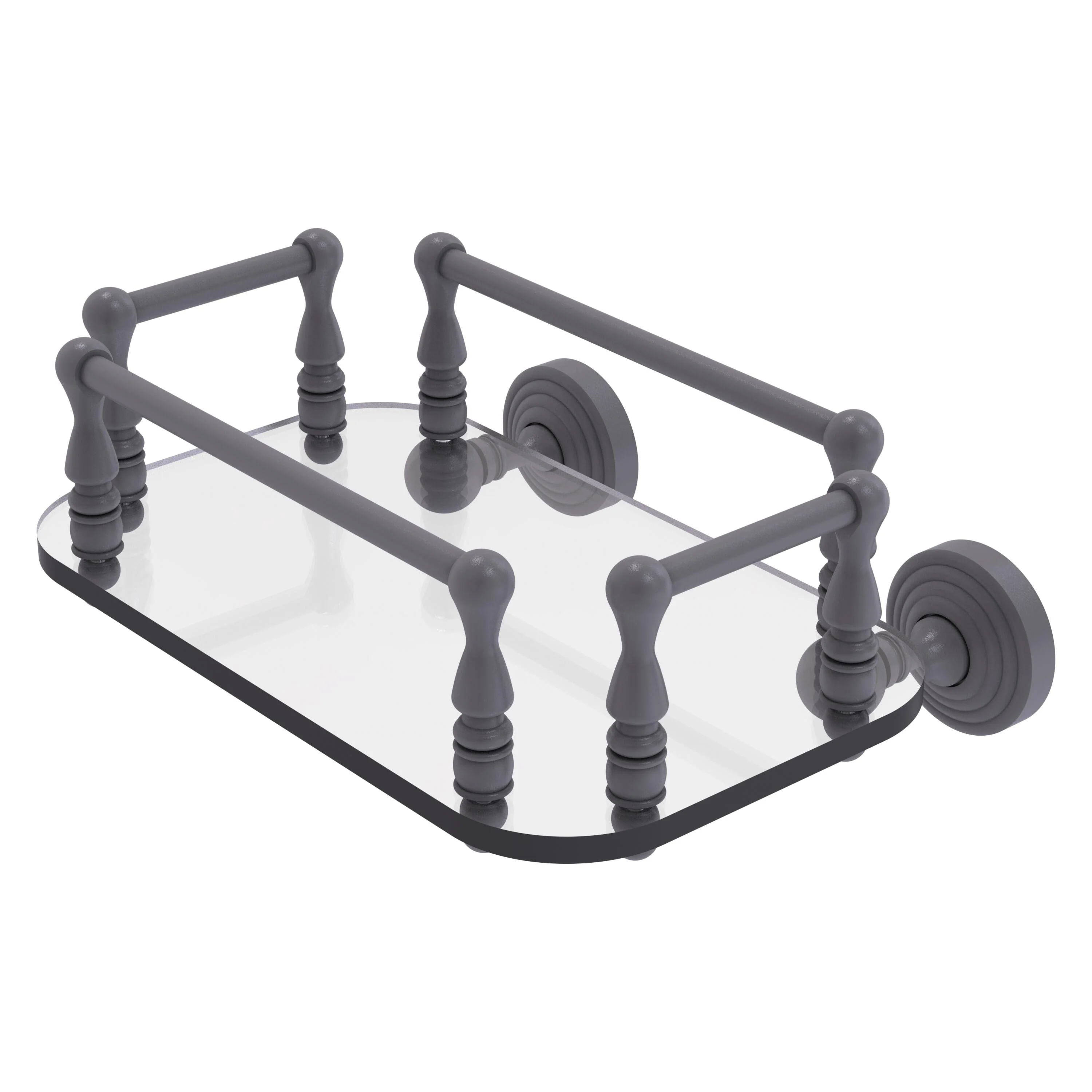 Allied Brass Waverly Place Wall-Mounted Glass Guest Towel Tray – Polished Chrome - Image 4
