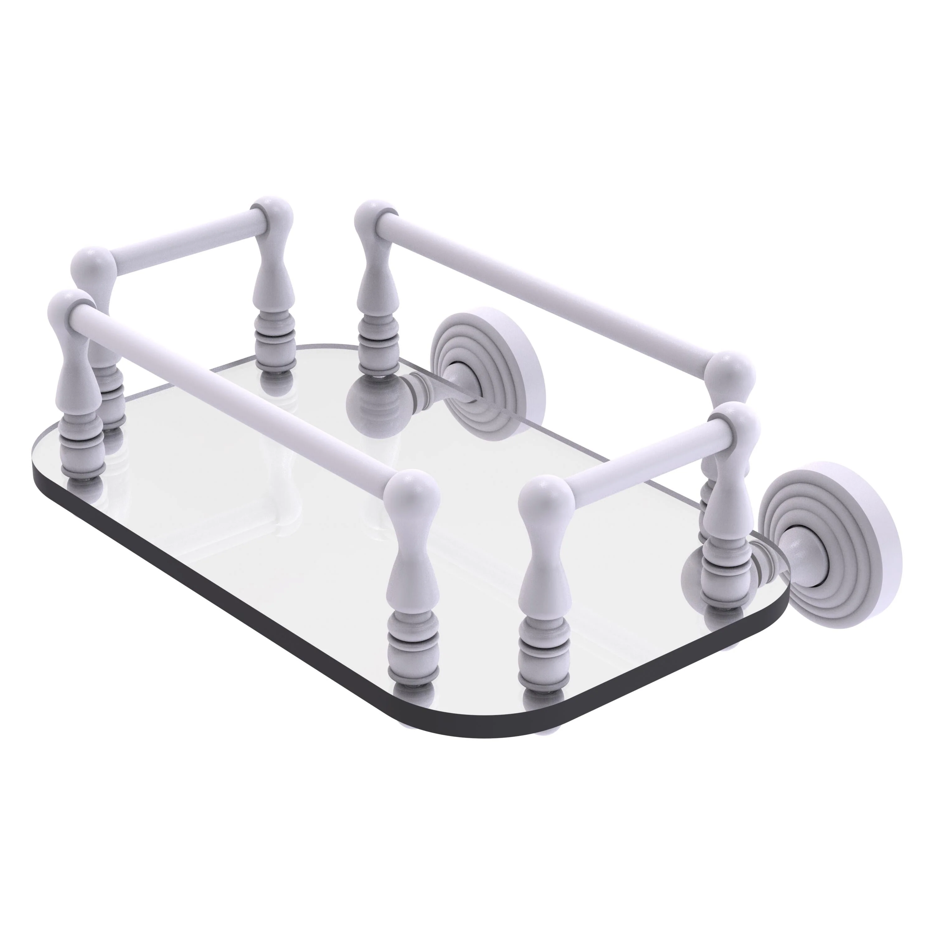 Allied Brass Waverly Place Wall-Mounted Glass Guest Towel Tray – Polished Chrome - Image 8