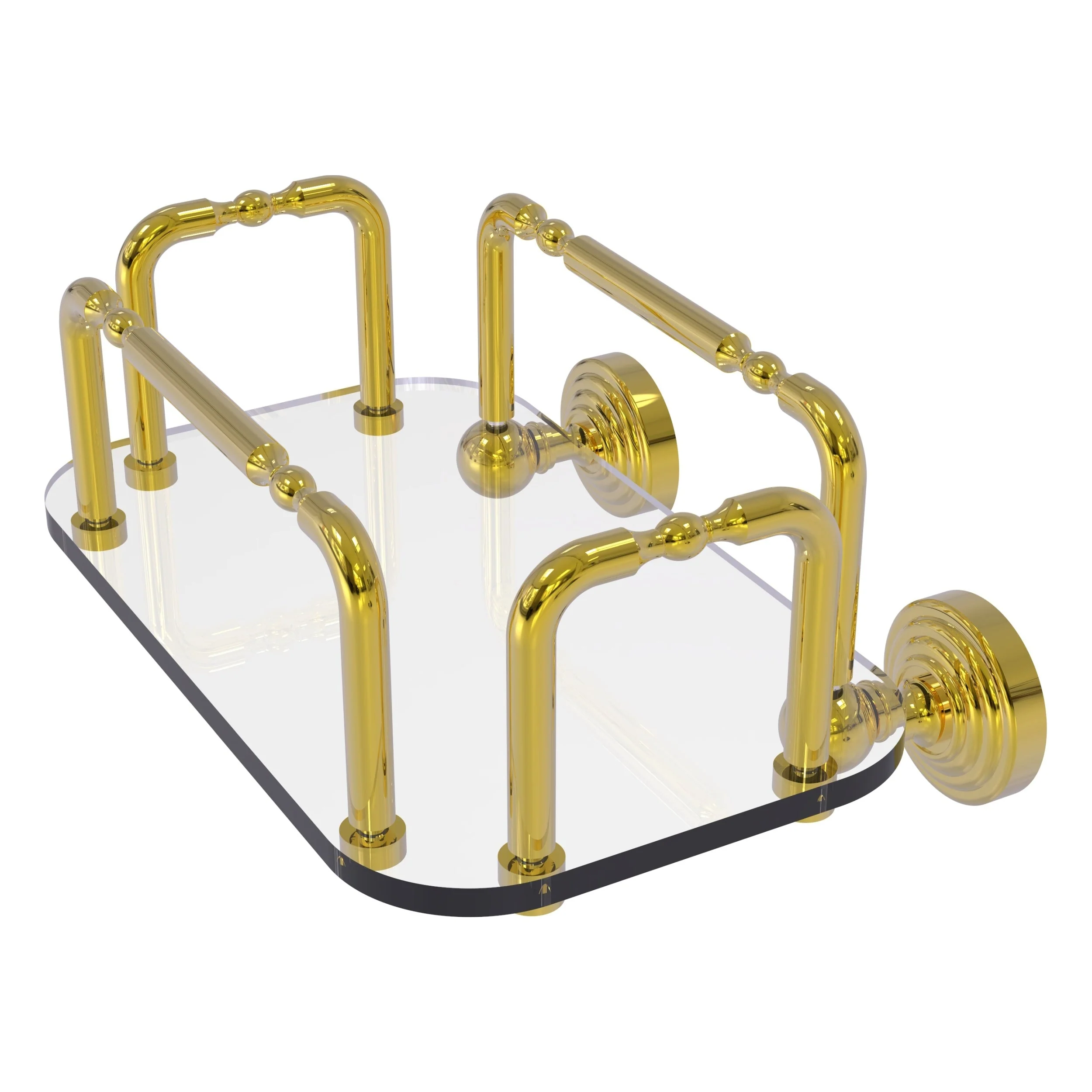 Allied Brass Waverly Place Wall Mounted Guest Towel Holder in Satin Nickel - Image 7