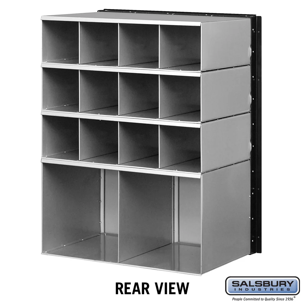 Aluminum Mailbox with 14 Doors - Rear Loading System - Image 2