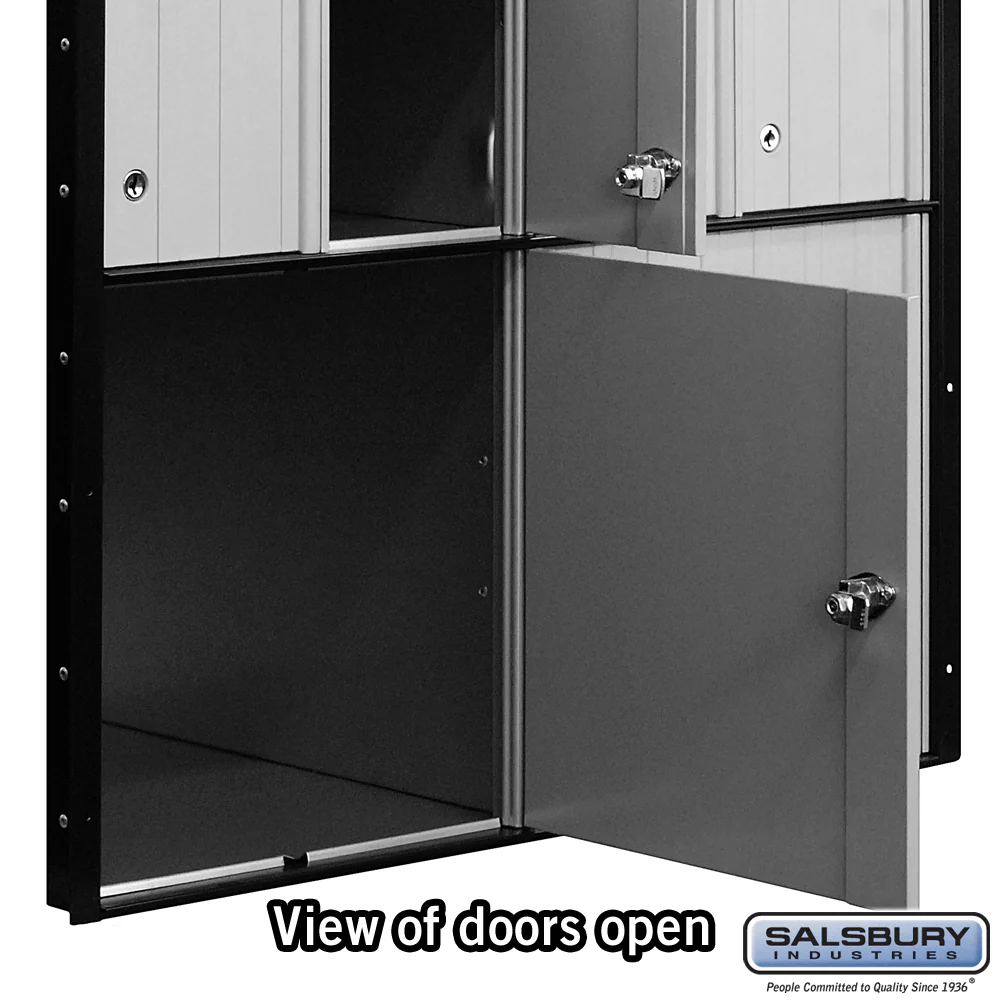 Aluminum Mailbox with 14 Doors - Rear Loading System - Image 4