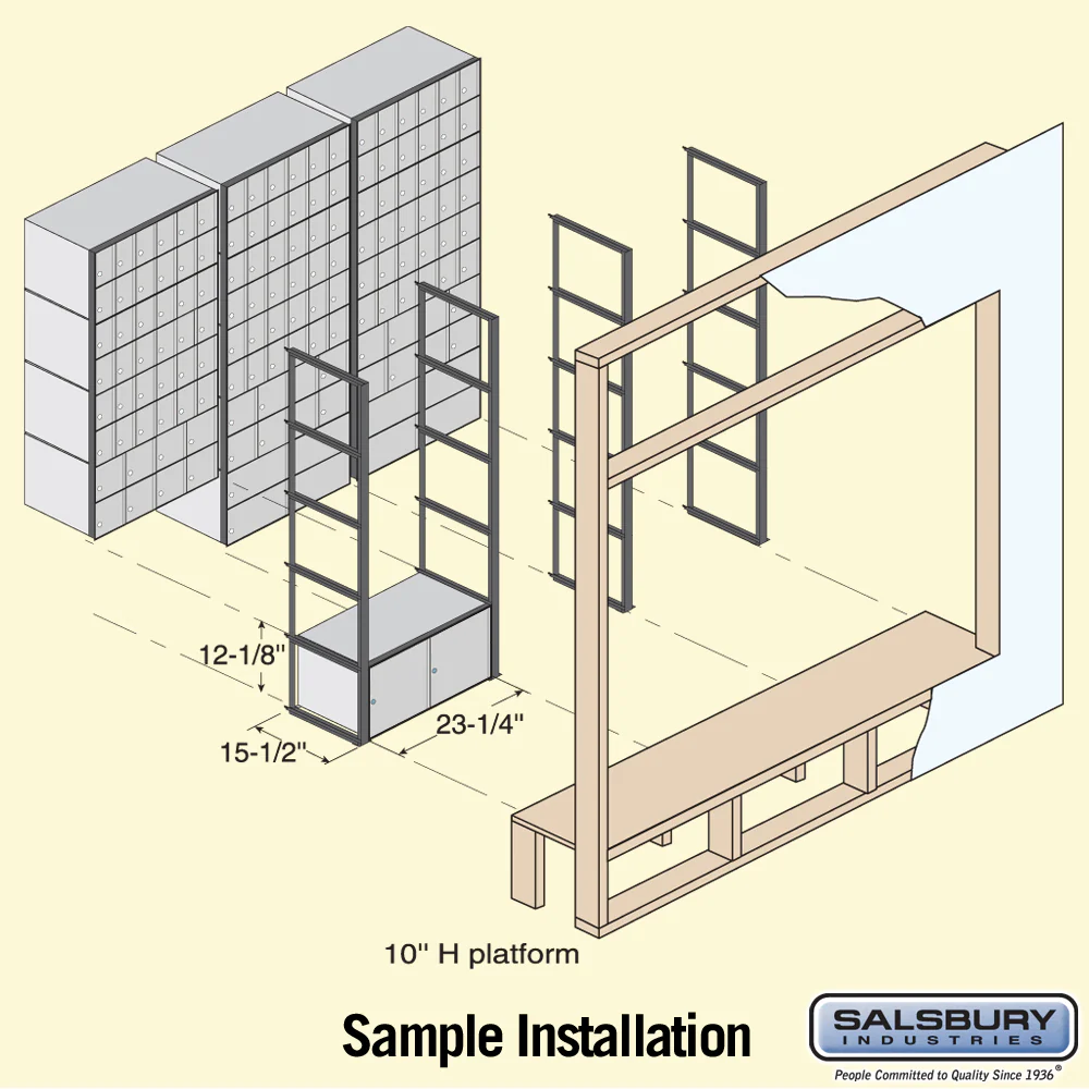 Aluminum Mailbox with 2 Doors - Rack Ladder System - Image 5