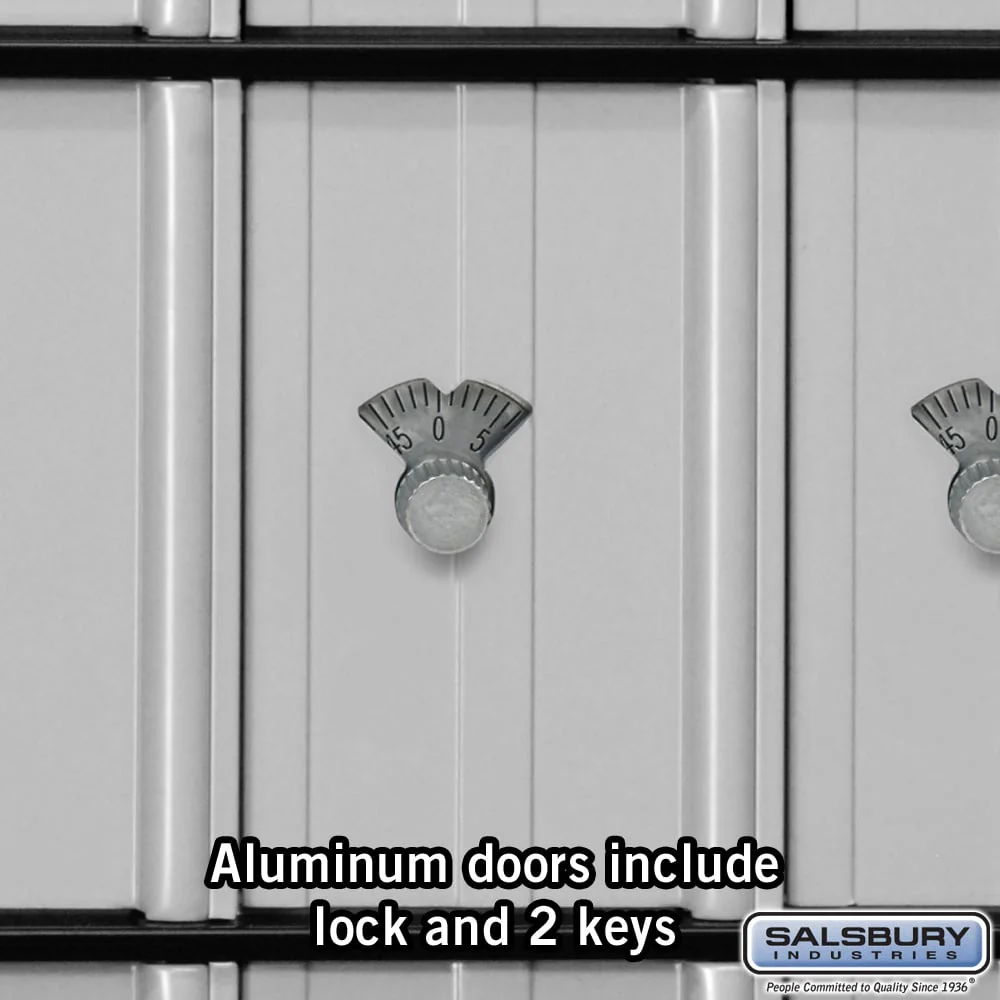 Aluminum Mailbox with 30 Combination Lock Doors - Rear Loading System - Image 3