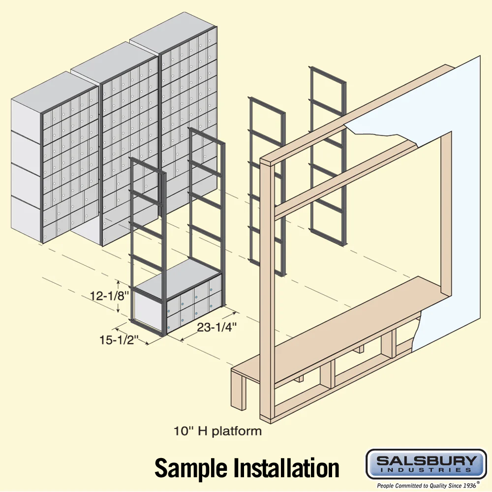 Aluminum Mailbox with 8 Doors - Rack Ladder System - Image 5
