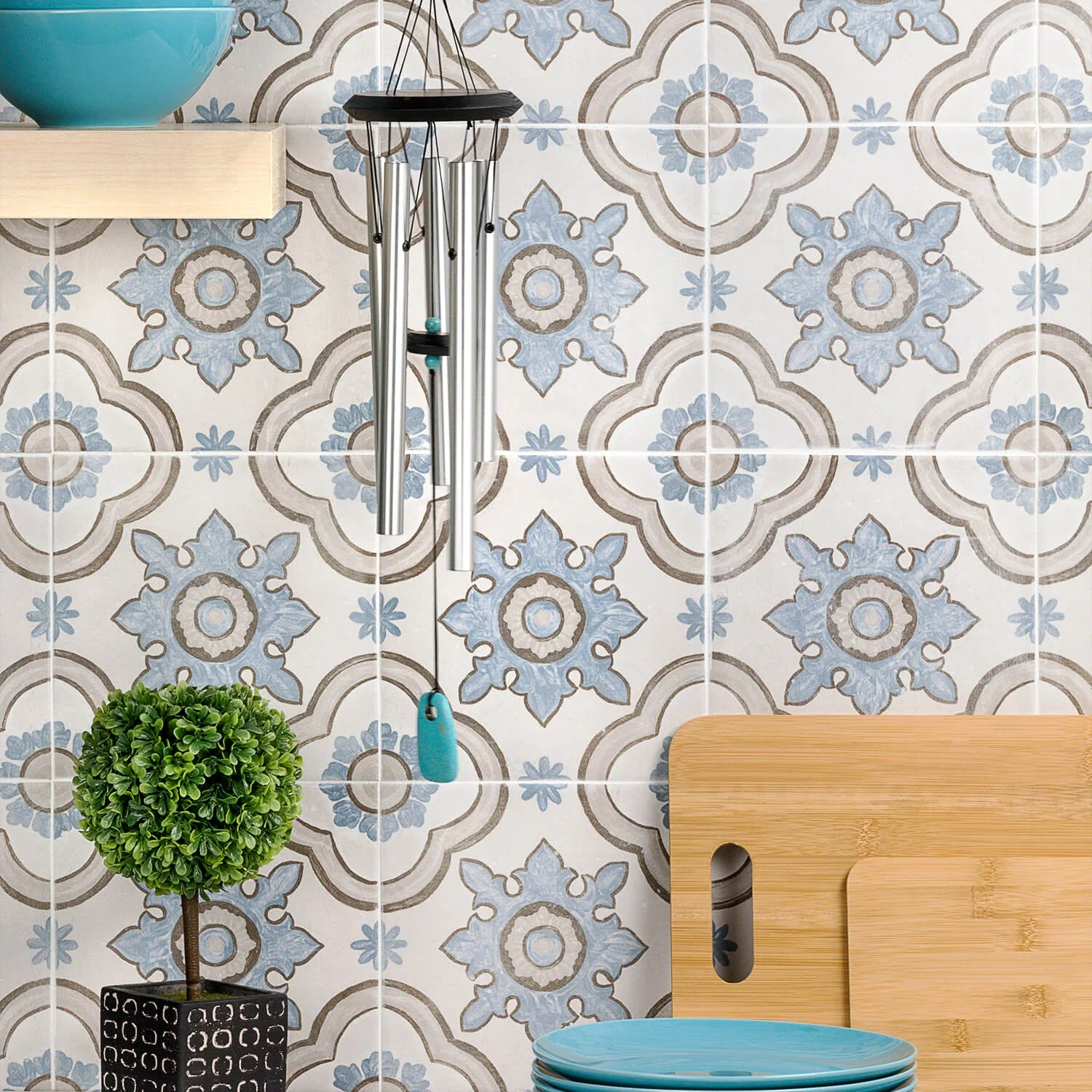 Amadora Basma Multicolor 8x8 Matte Porcelain Tile - Lux Tile - Image 8