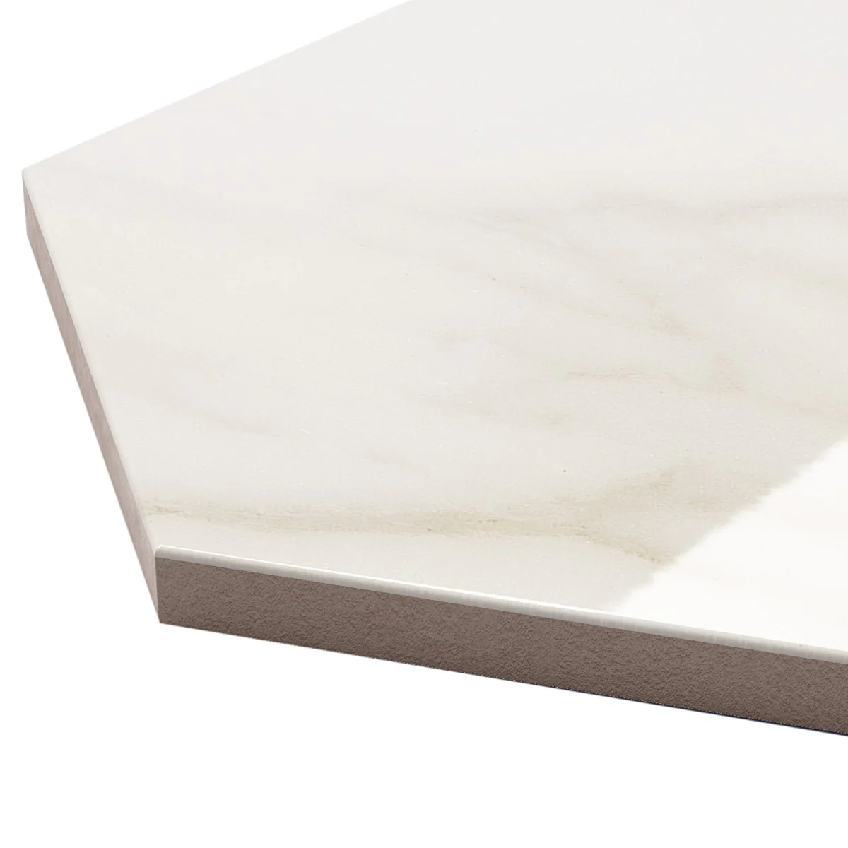Amalfi Calacatta 6" Hexagon Polished Porcelain Tile - Lux Tile - Image 8