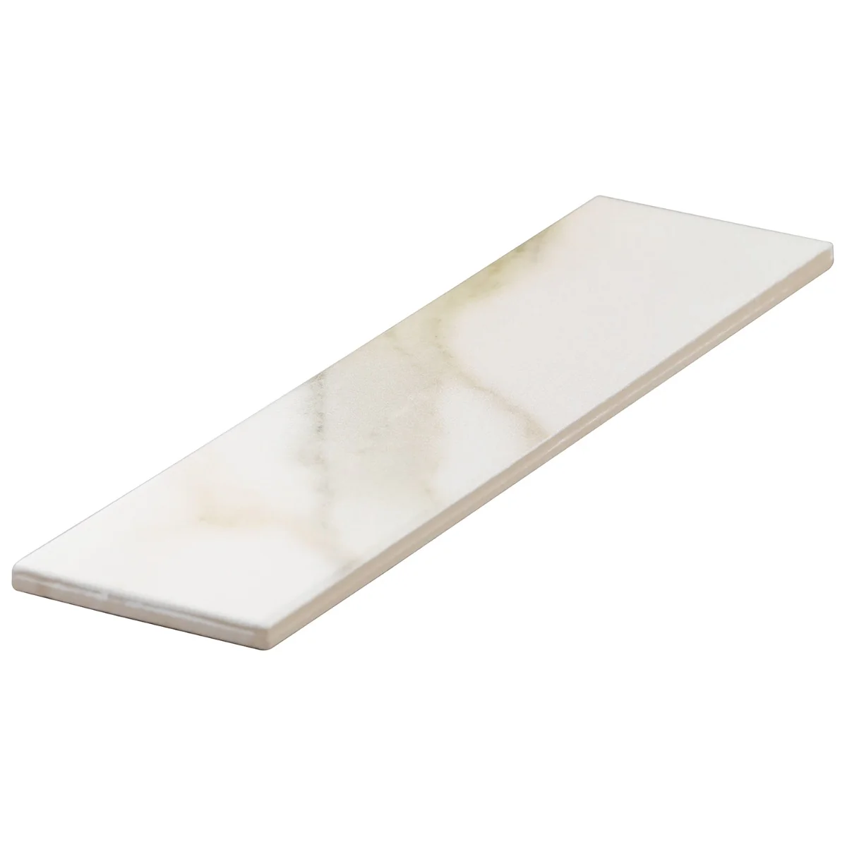 Amalfi Calacatta Matte Ceramic Subway Tile 3x12 - Lux Tile - Image 4