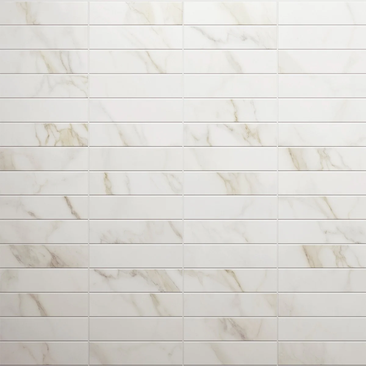 Amalfi Calacatta Matte Ceramic Subway Tile 3x12 - Lux Tile - Image 7