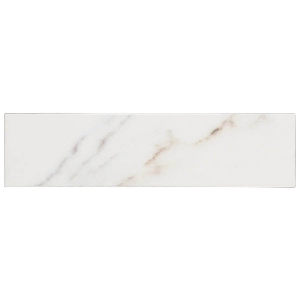 Amalfi Calacatta White 3x12 Polished Ceramic Subway Tile - Lux Tile - Image 3