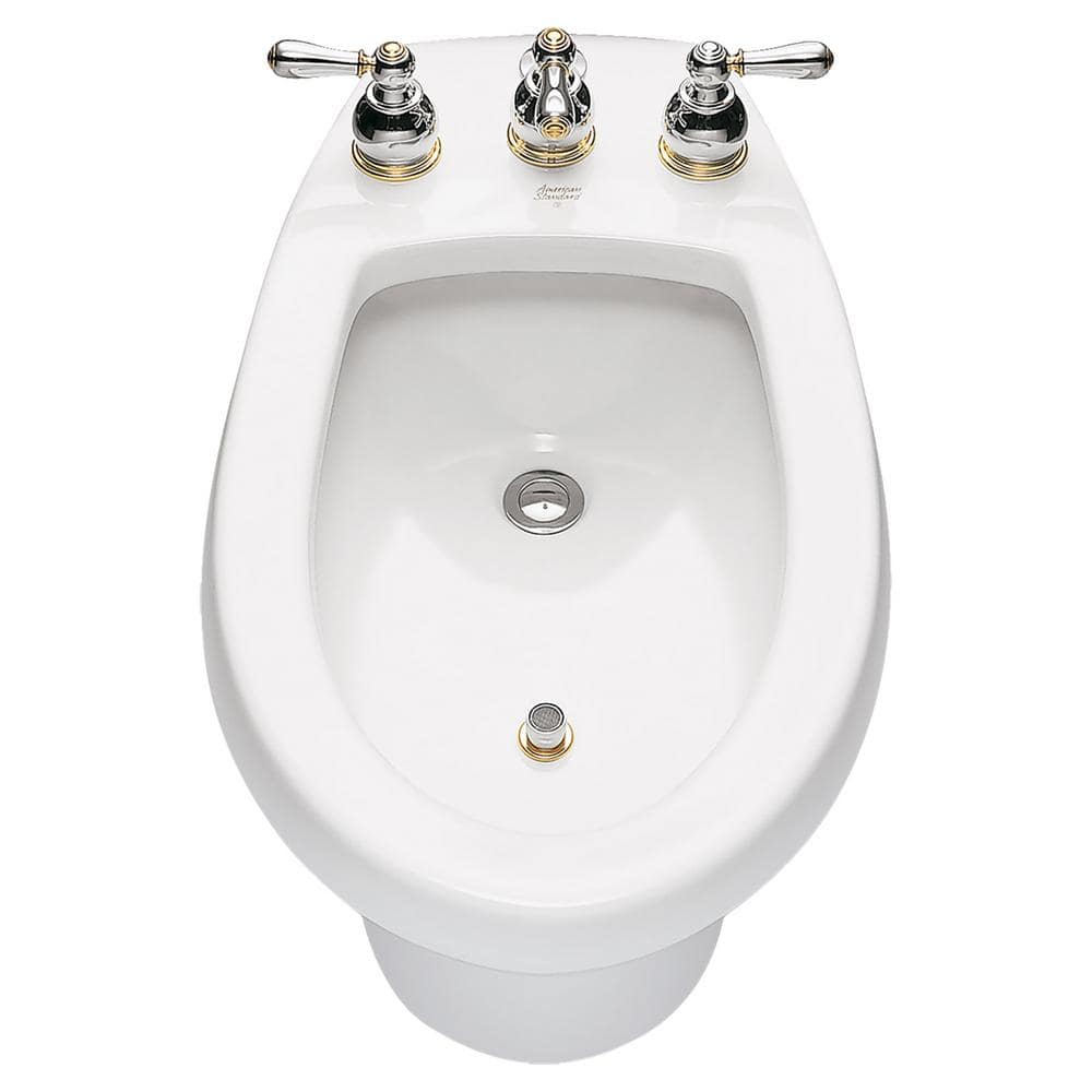 American Standard Cadet Round Bidet in White for Deck Mounted Fitting - Image 2