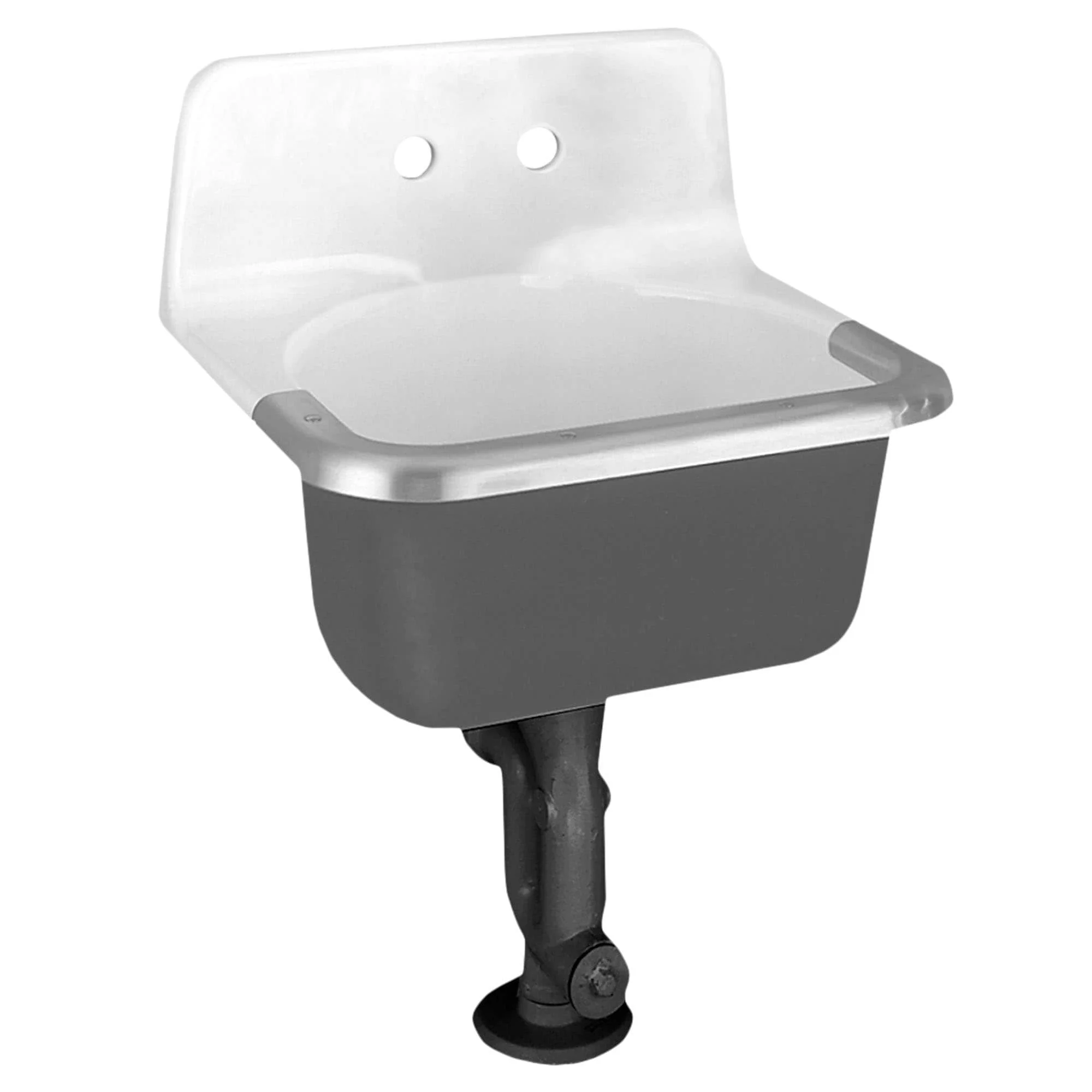 American Standard 24-inch x 20.5-inch White Wall Mount Laundry Sink - Image 3
