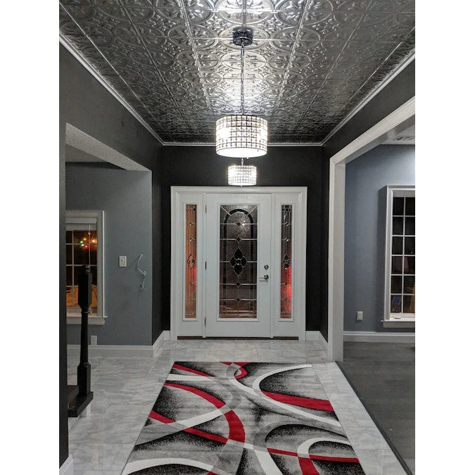 American Tin Ceilings 2-ft x 2-ft Brushed Satin Nickel Steel Surface-mount Ceiling Tile (5-Pack, 20-sq ft / Case) - Image 4