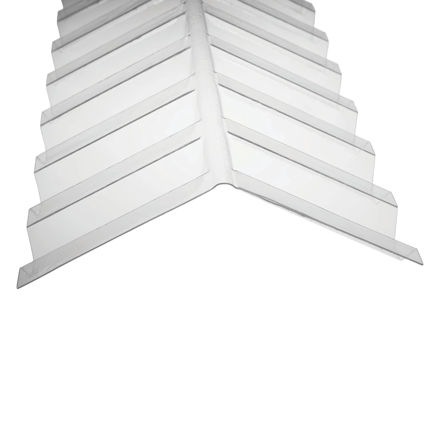 AmeriLux International CoverLite 12-in x 36-in Clear Polycarbonate Roof Panel Ridge Cap