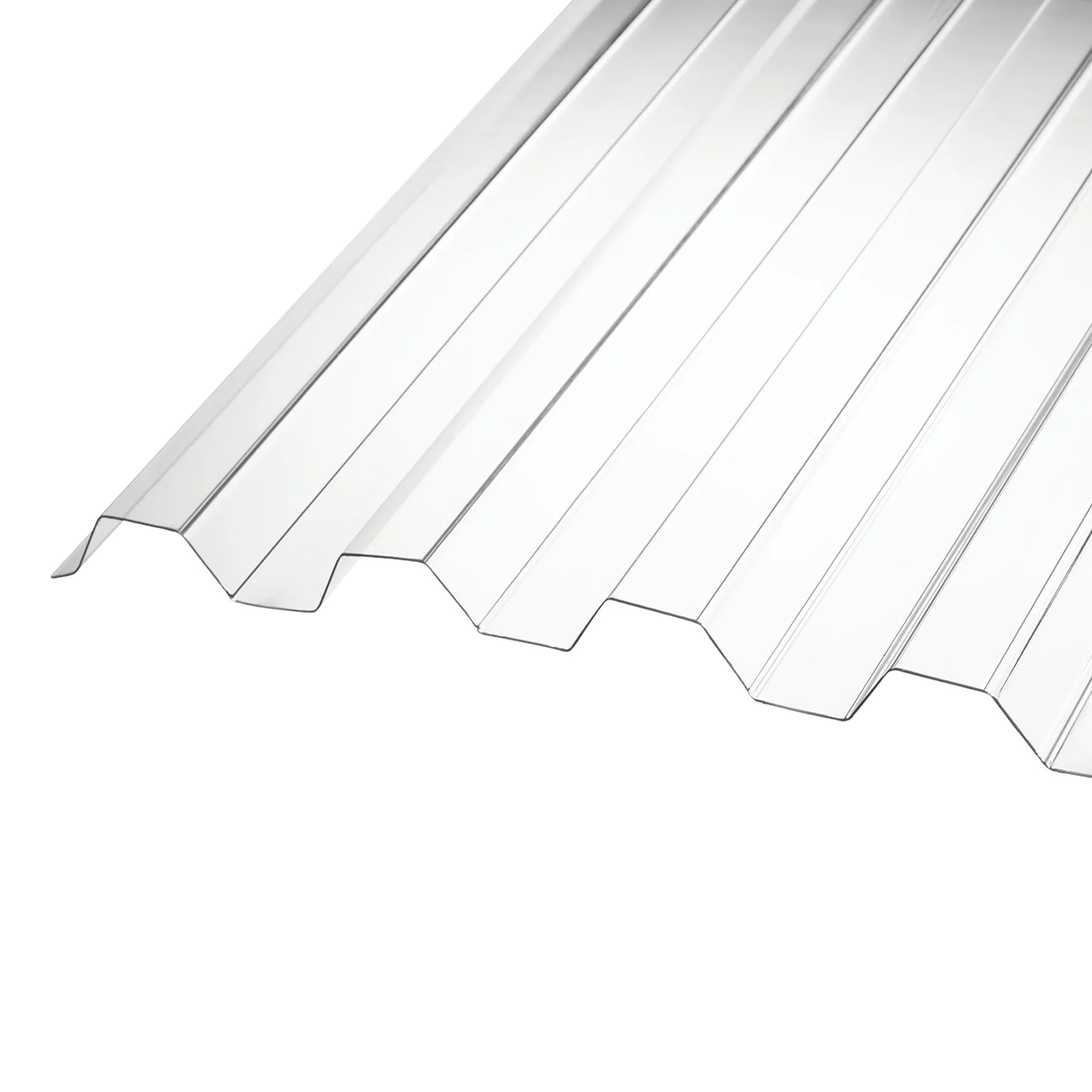 AmeriLux International CoverLite 2.16-ft x 8-ft Corrugated Clear Polycarbonate Roof Panel