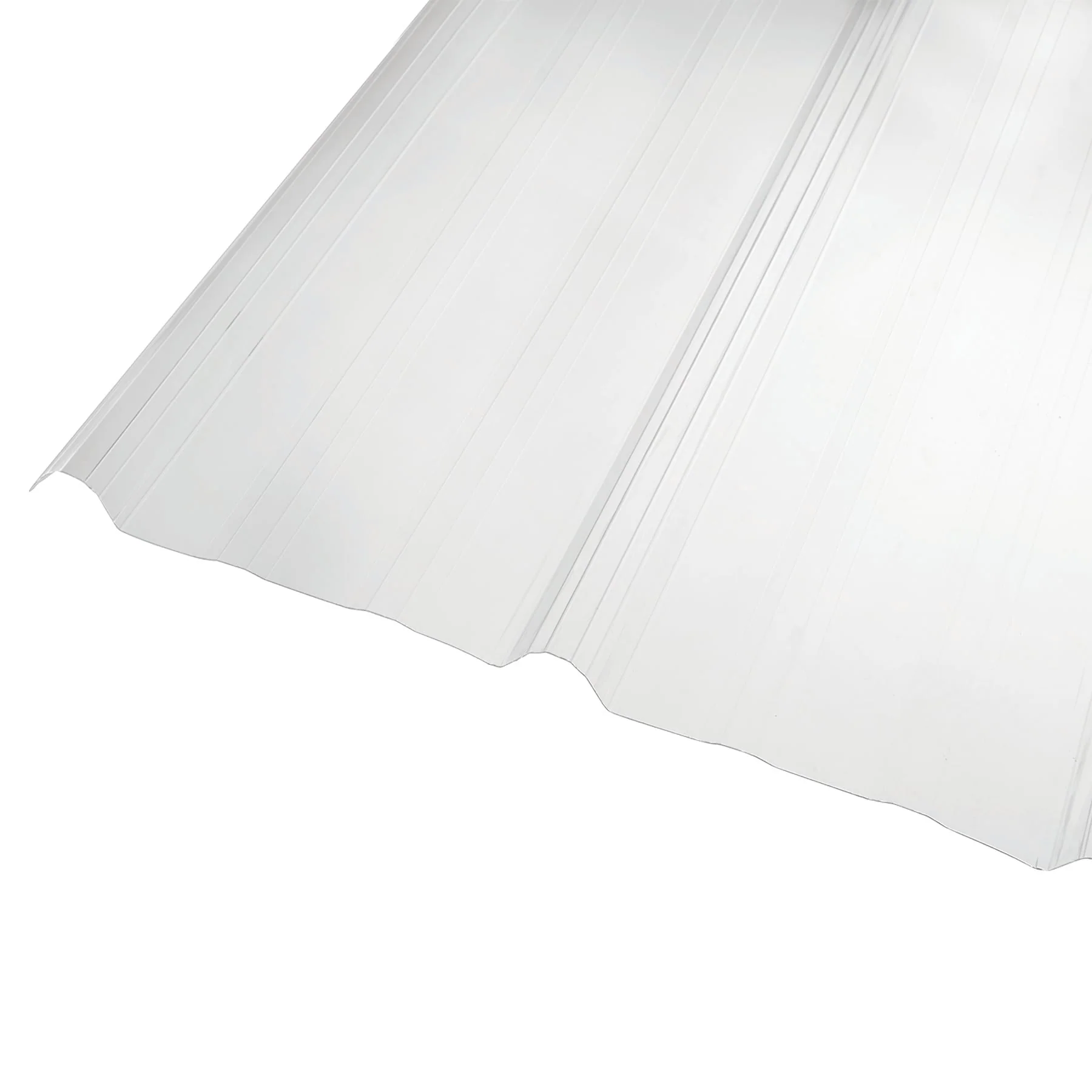 AmeriLux International MR 9 in. 3.16-ft x 8-ft Corrugated Clear Polycarbonate Roof Panel