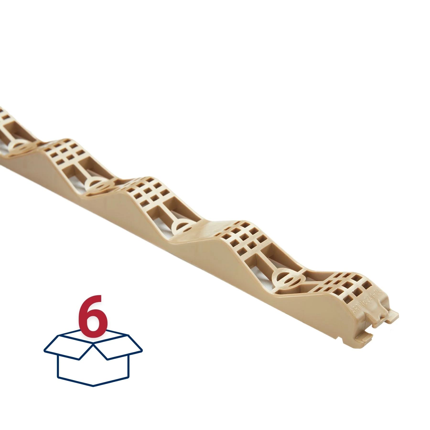 AmeriLux International PVCLite Plastic Vented Roof Panel Closure Strip, 24-in, 6-Pack