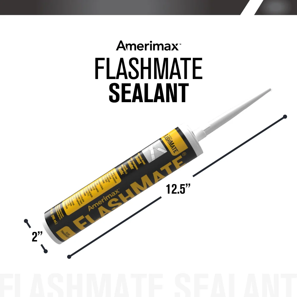 Amerimax FlashMate 10-oz Waterproof Elastomeric Roof Sealant – Clear - Image 3