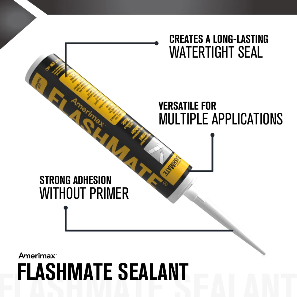 Amerimax FlashMate 10-oz Waterproof Elastomeric Roof Sealant – Clear - Image 4