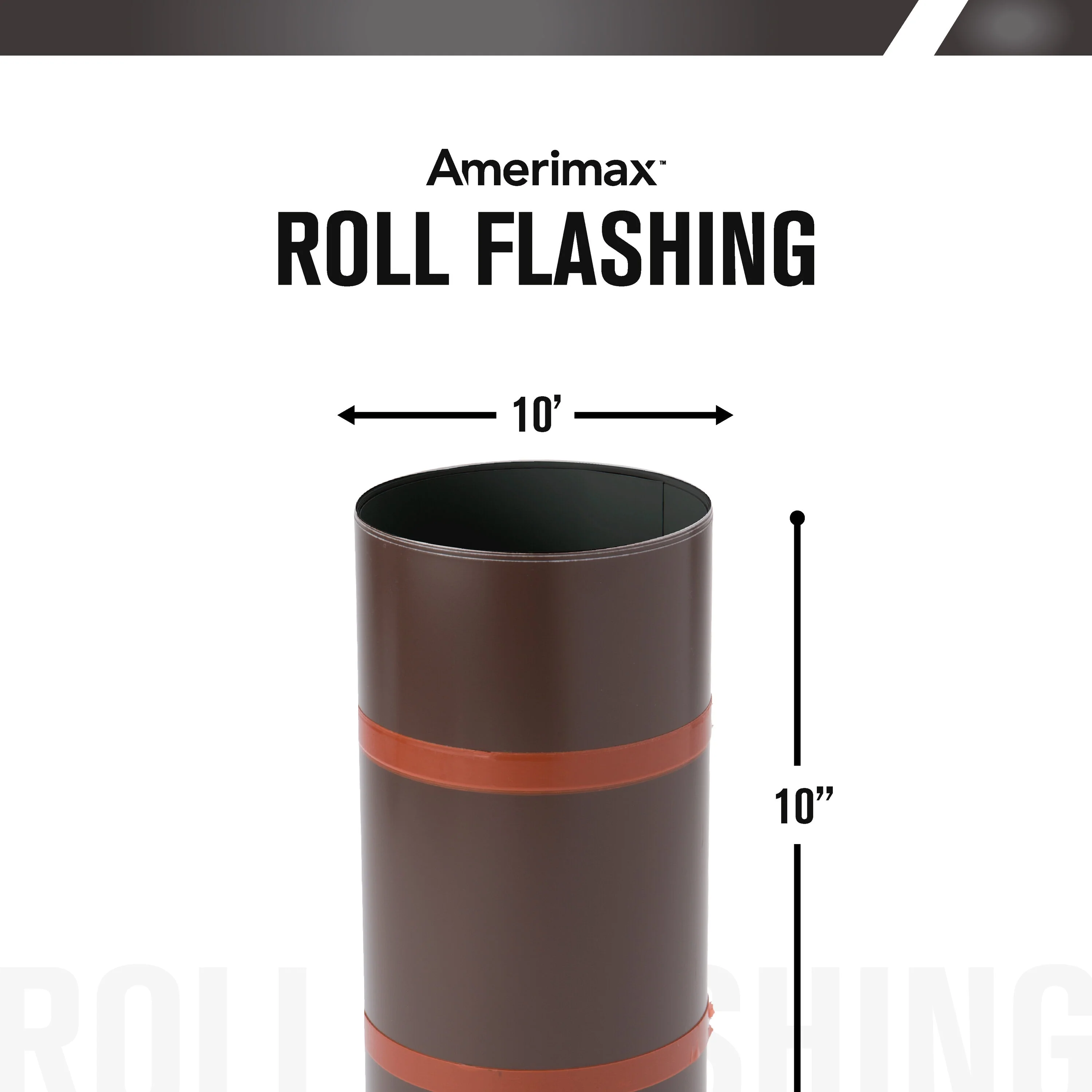 Amerimax Roll Flashing, 10-in x 10-ft, Black Aluminum - Image 3