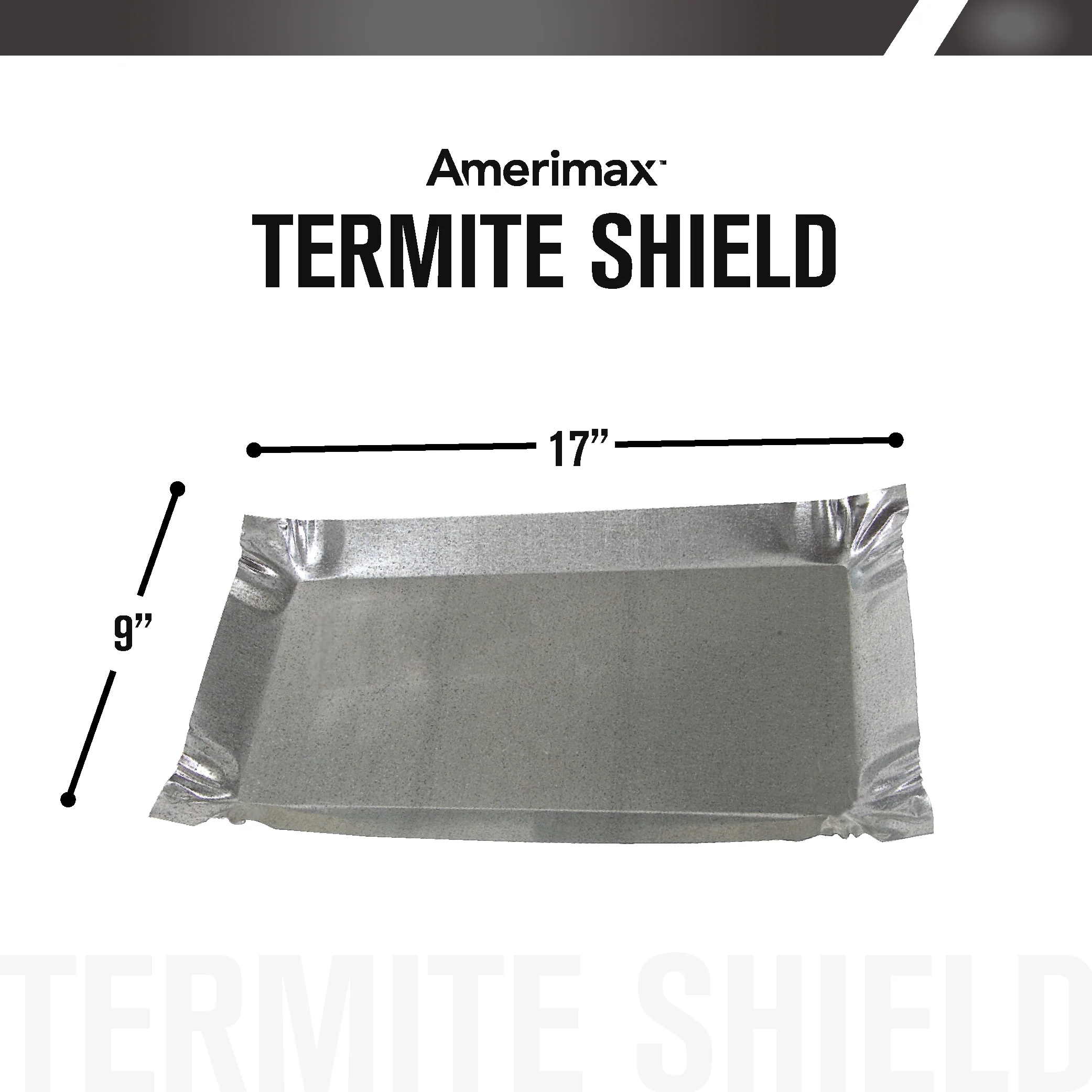 Amerimax Termite Shield, 9-in x 17-in, Silver 30-Gauge Galvanized Steel Step Flashing - Image 3