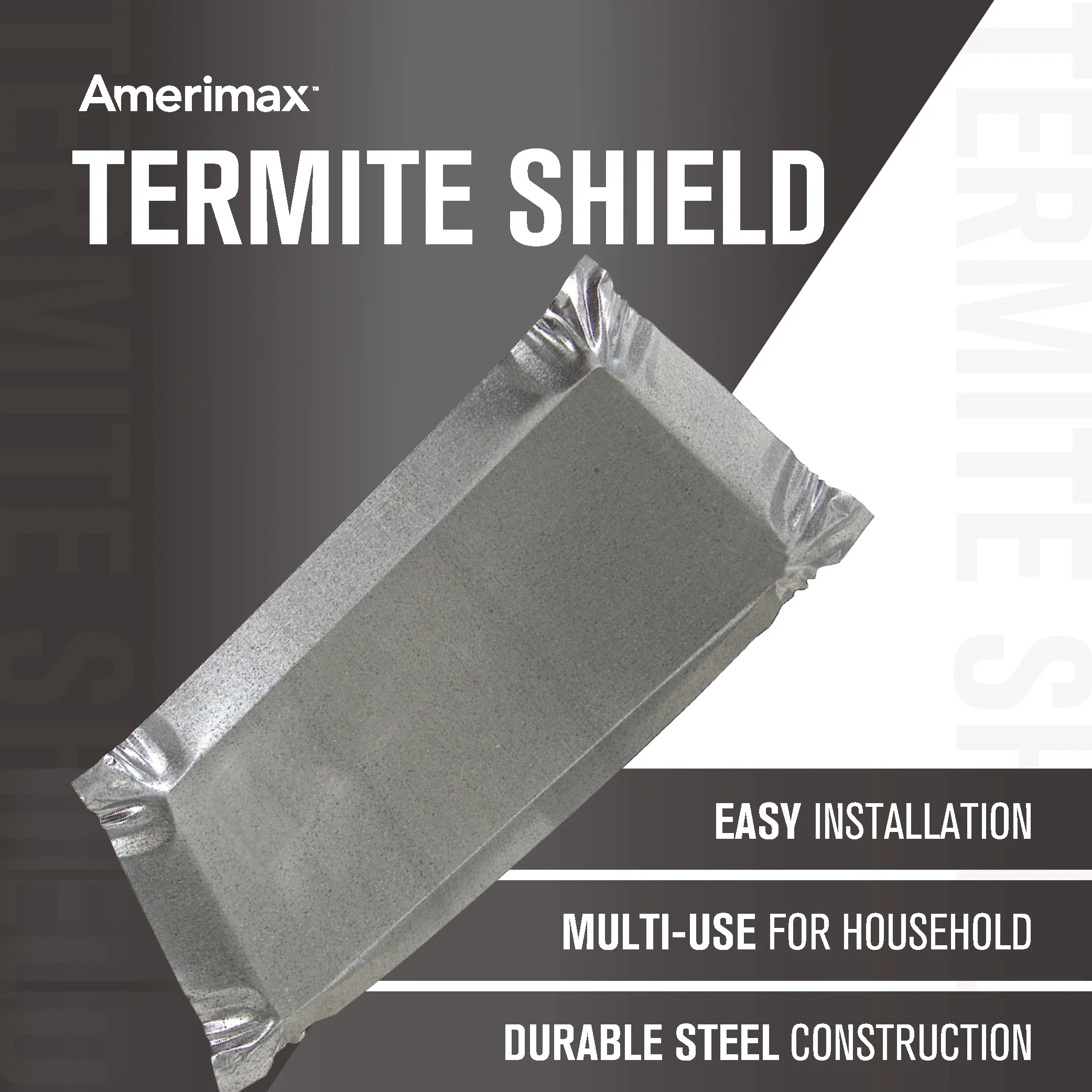 Amerimax Termite Shield, 9-in x 17-in, Silver 30-Gauge Galvanized Steel Step Flashing - Image 4