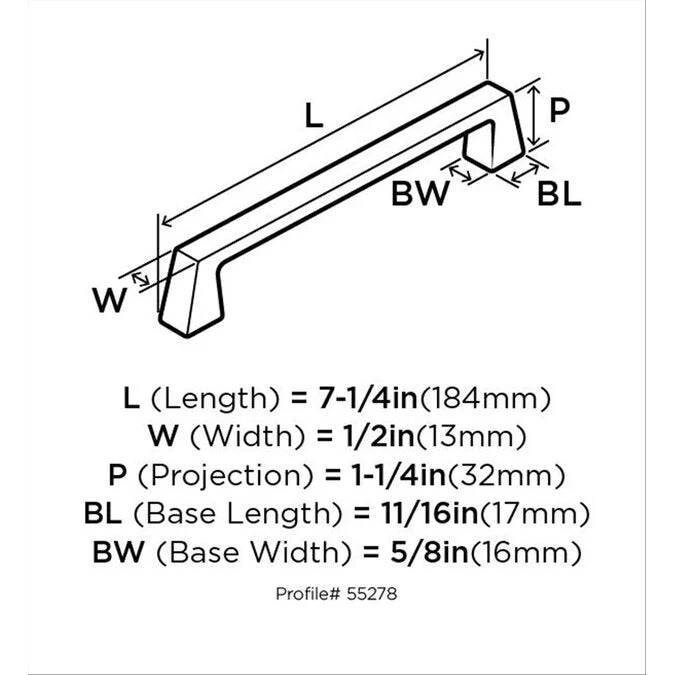 Amerock Blackrock (76mm) Center to Center Arch Handle Drawer Pull - Image 9