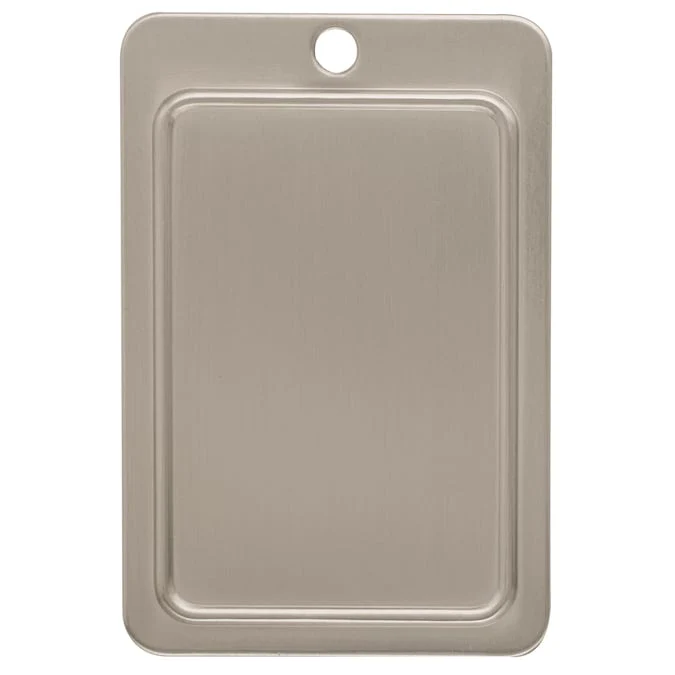Amerock Highland Ridge 3-1/2-in (89mm) Center to Center Satin Nickel Rectangular Cup Drawer Pull - Image 10